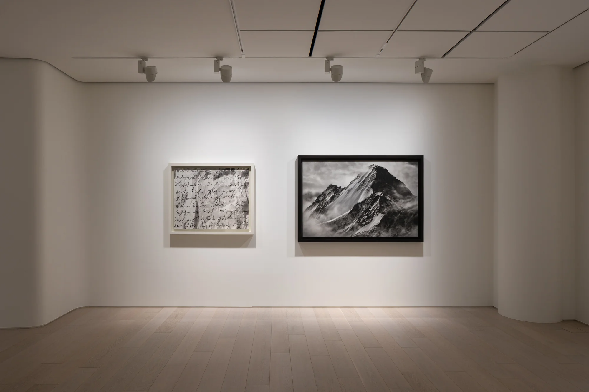 Installation view of Angels of the Maelstrom by Robert Longo