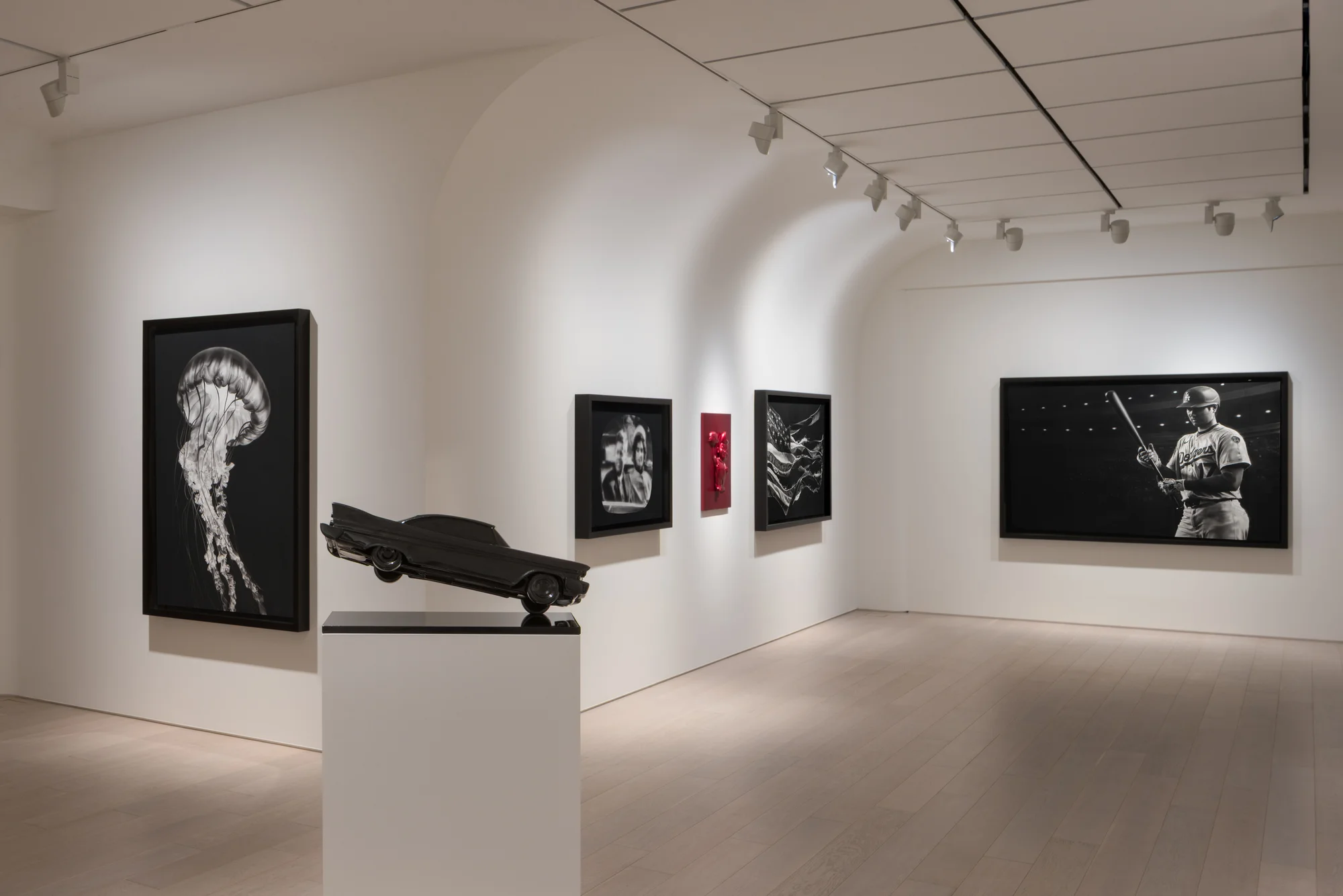 Installation view of Angels of the Maelstrom by Robert Longo
