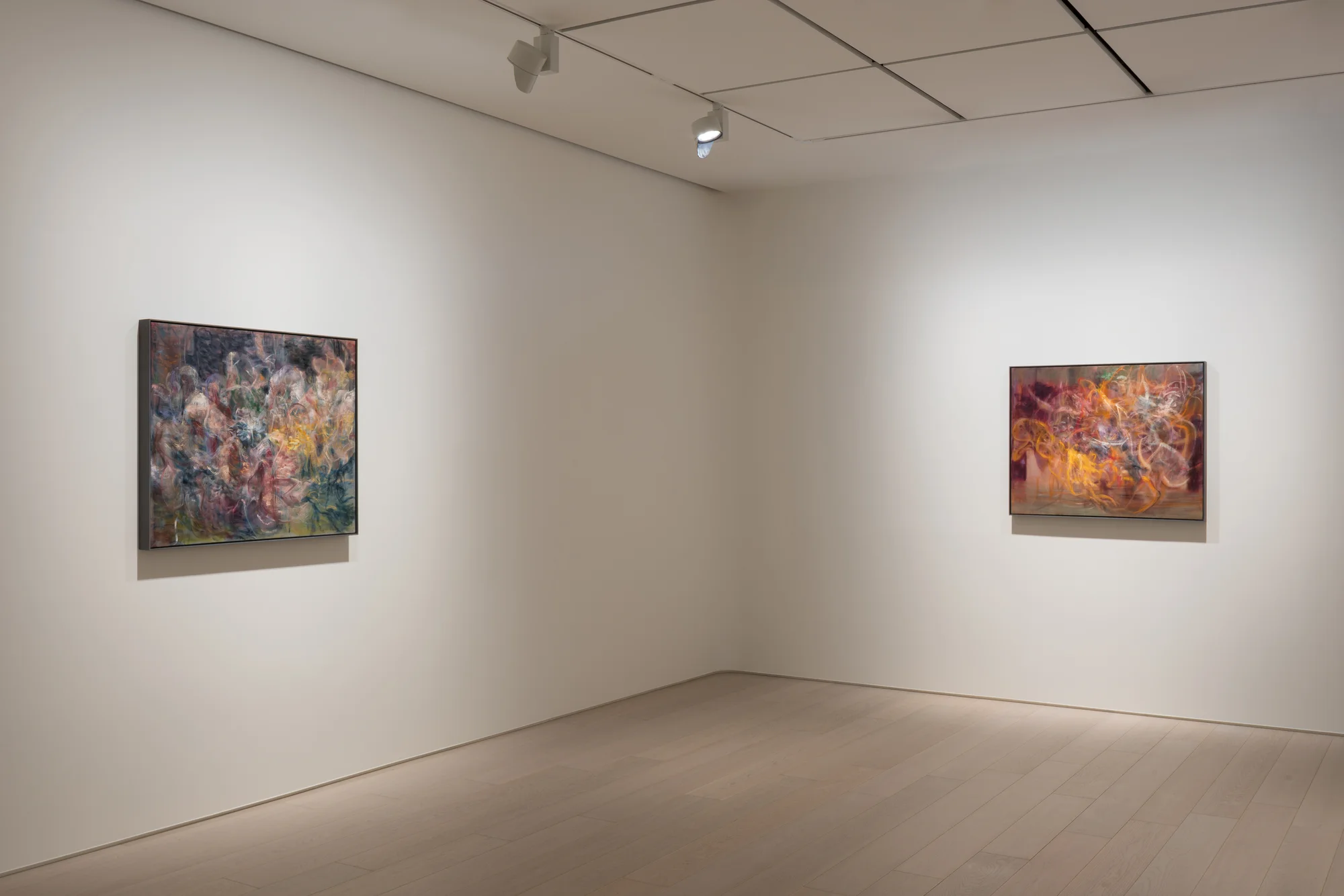 Installation view of Night Ruins by Nigel Cooke