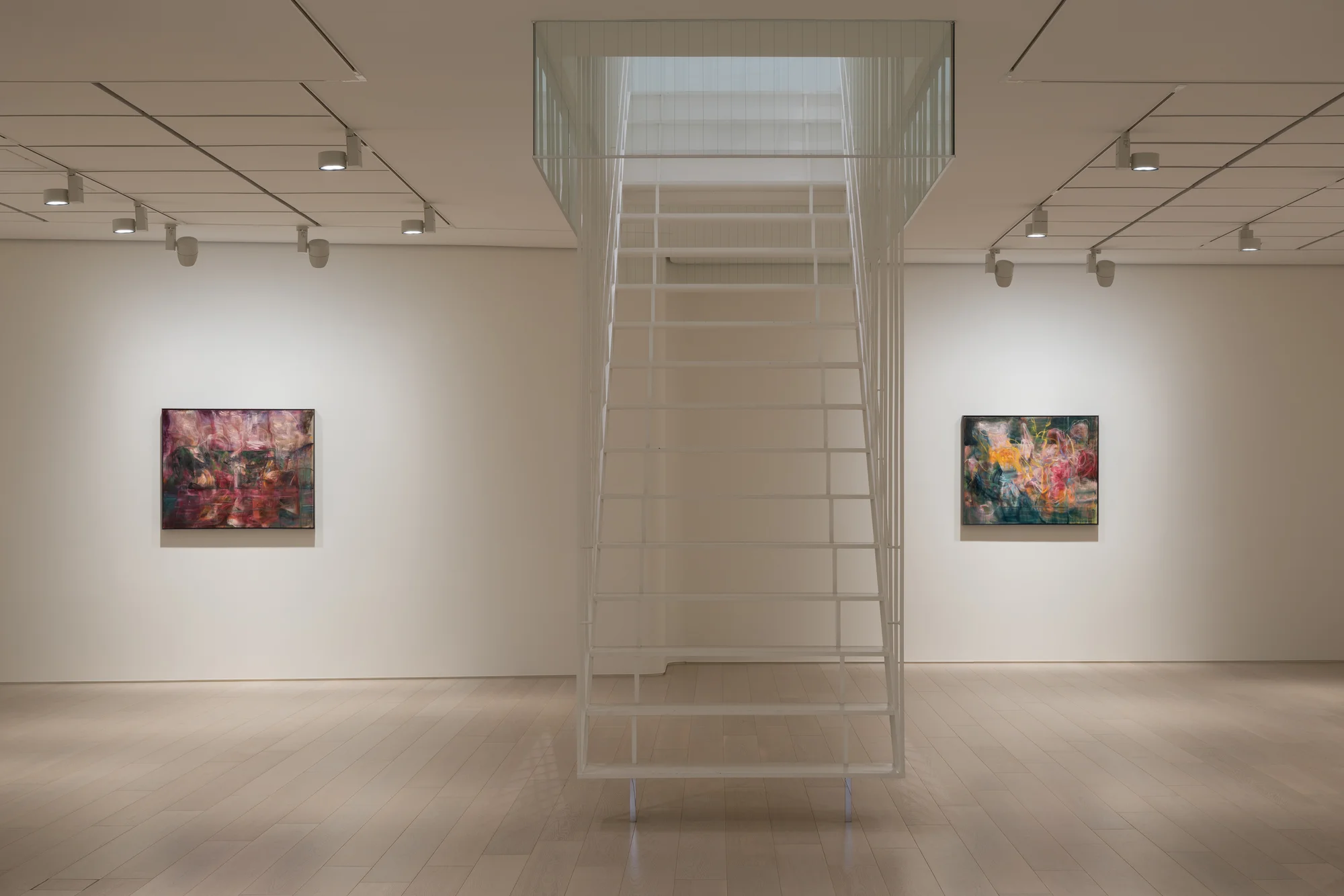 Installation view of Night Ruins by Nigel Cooke