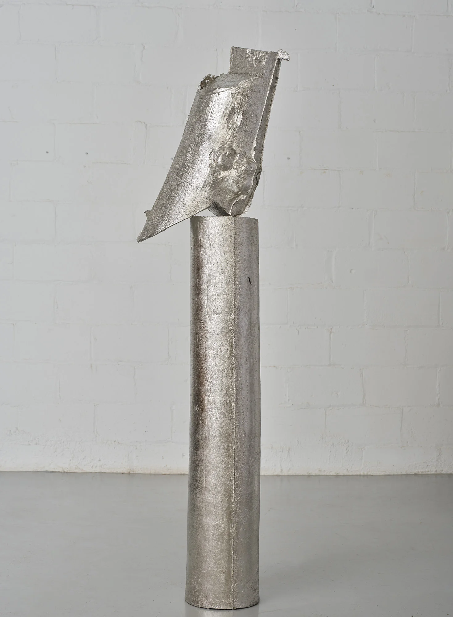 Sometimes a Silver Bird, Palladium Leaf by Arlene Shechet