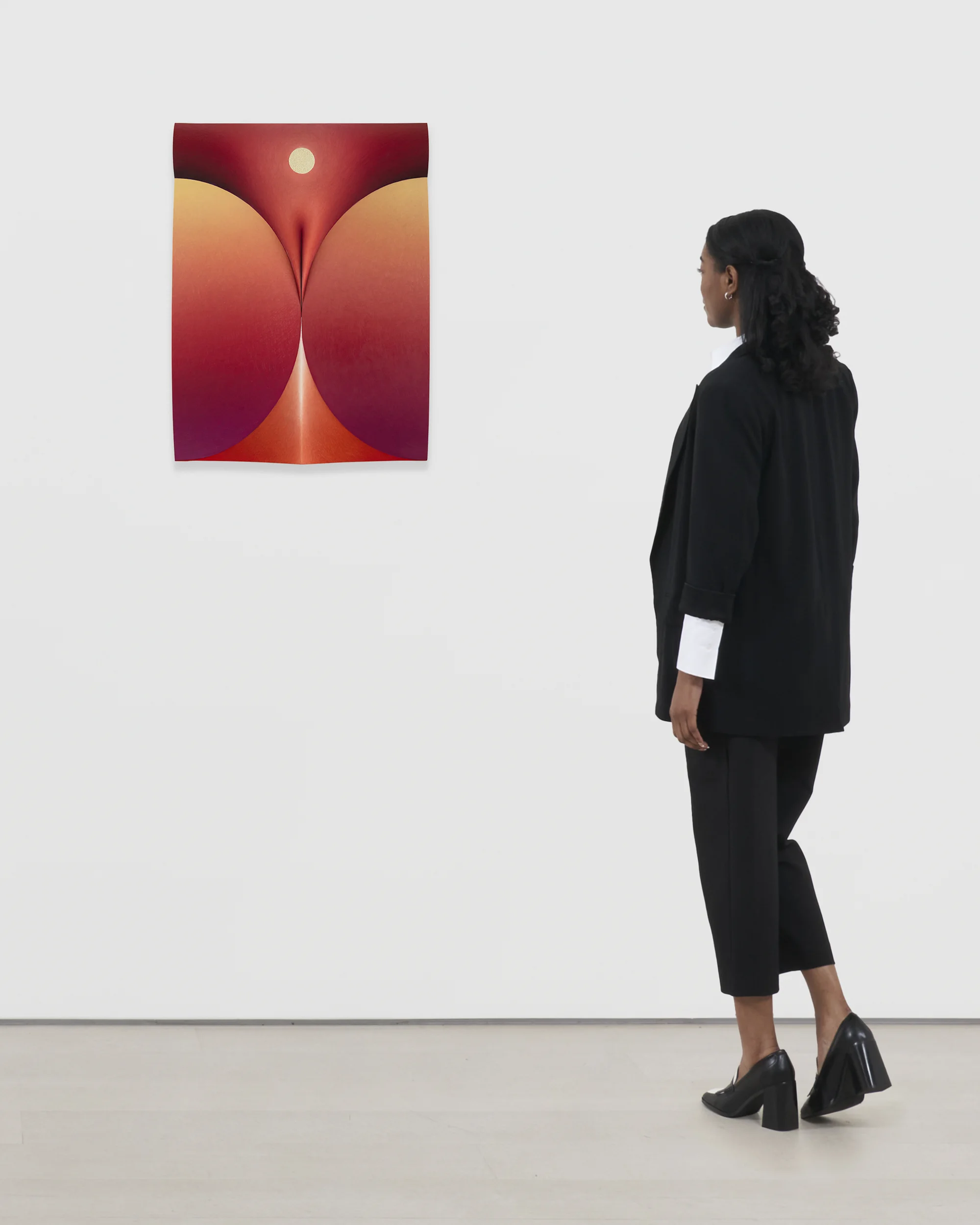 Pressure in red by Loie Hollowell