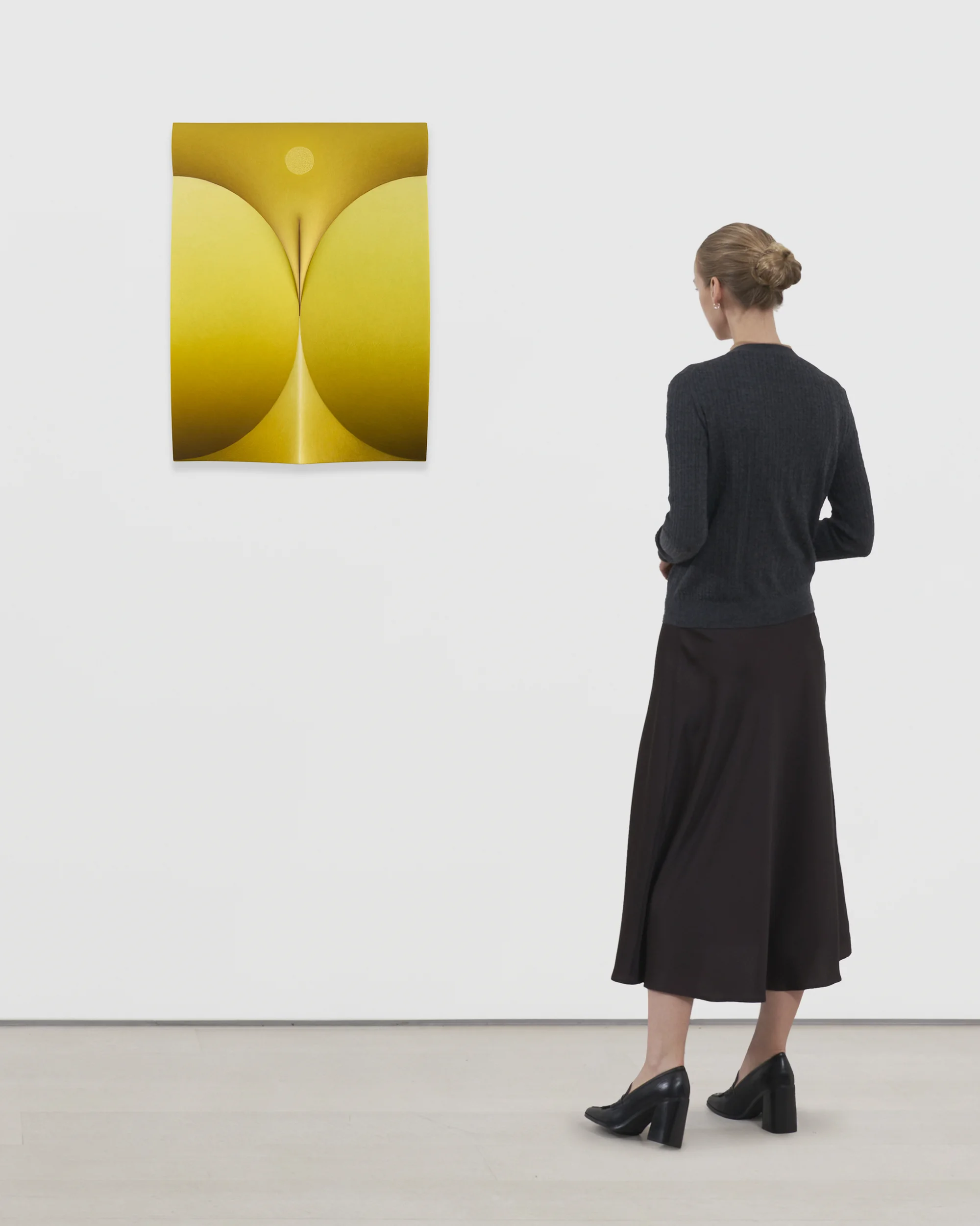 Pressure in yellow by Loie Hollowell