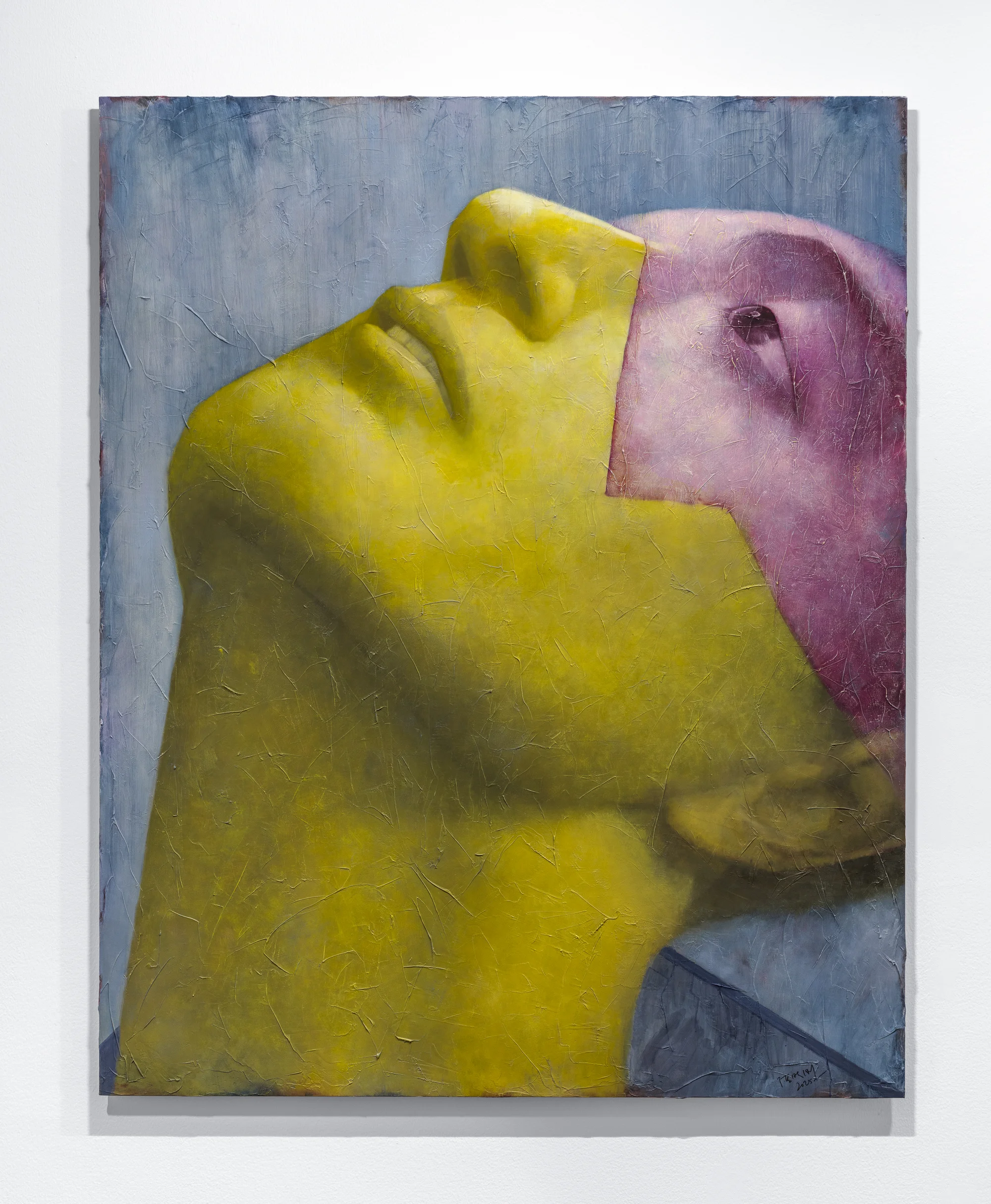 Skin No. 15 - Gazing Upwards by Zhang Xiaogang