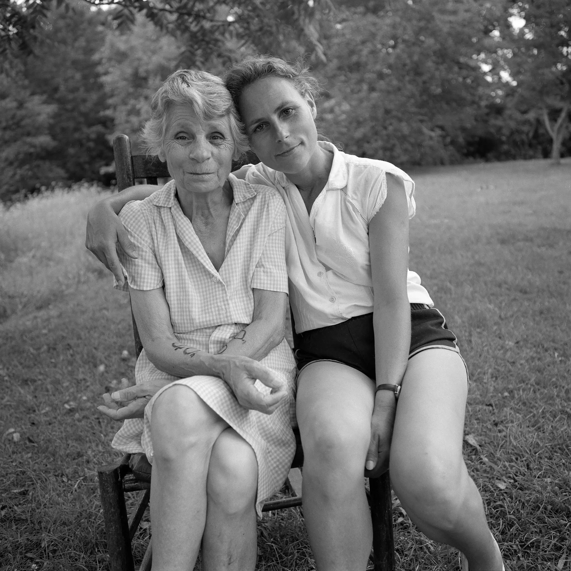 Reva and Edith, Danville, Virginia by Emmet Gowin