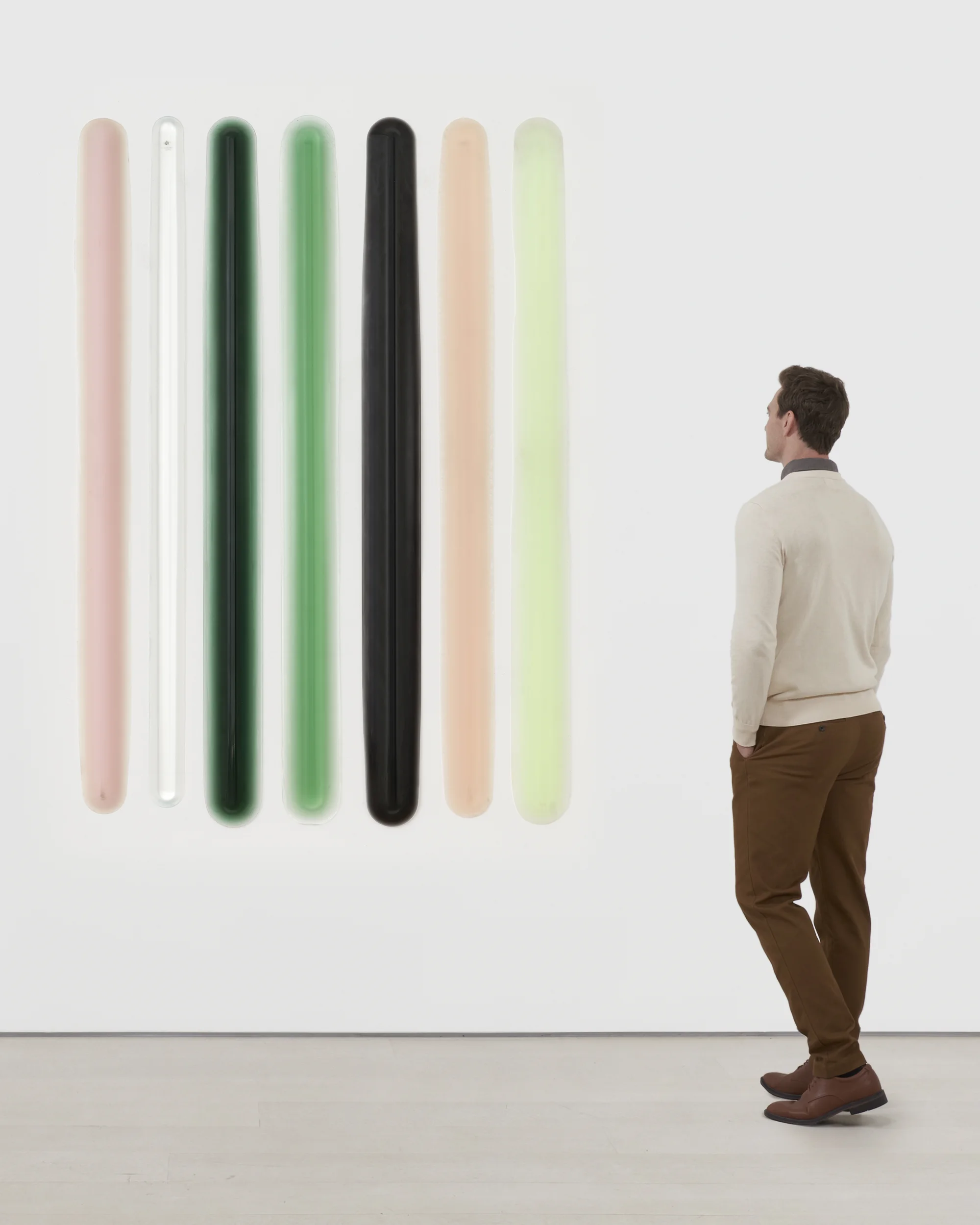 Out of Sight (Green Pink Bar Combo) by Peter Alexander