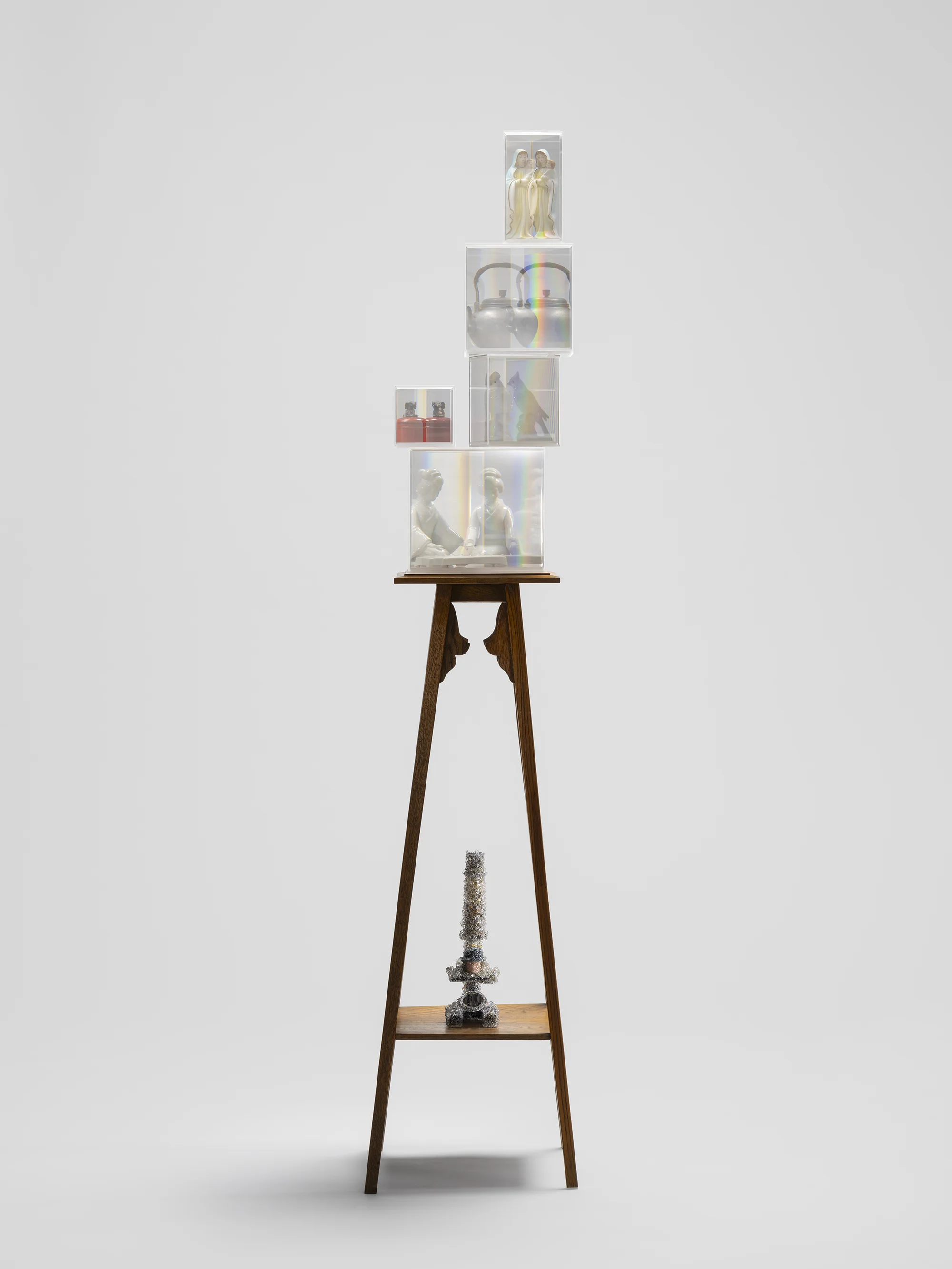Prism [Maria]/Prism [Kettle]/Prism [Toy-Bird]/Prism [Toy-Elephant]/Prism [Woman&Koto]/PixCell-Microscope/Alex by Kohei Nawa