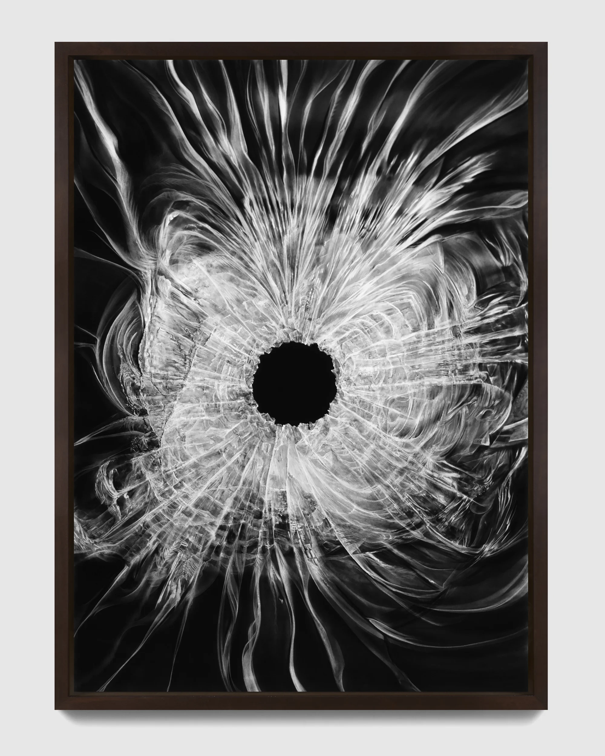 Untitled (Bullet Hole) by Robert Longo
