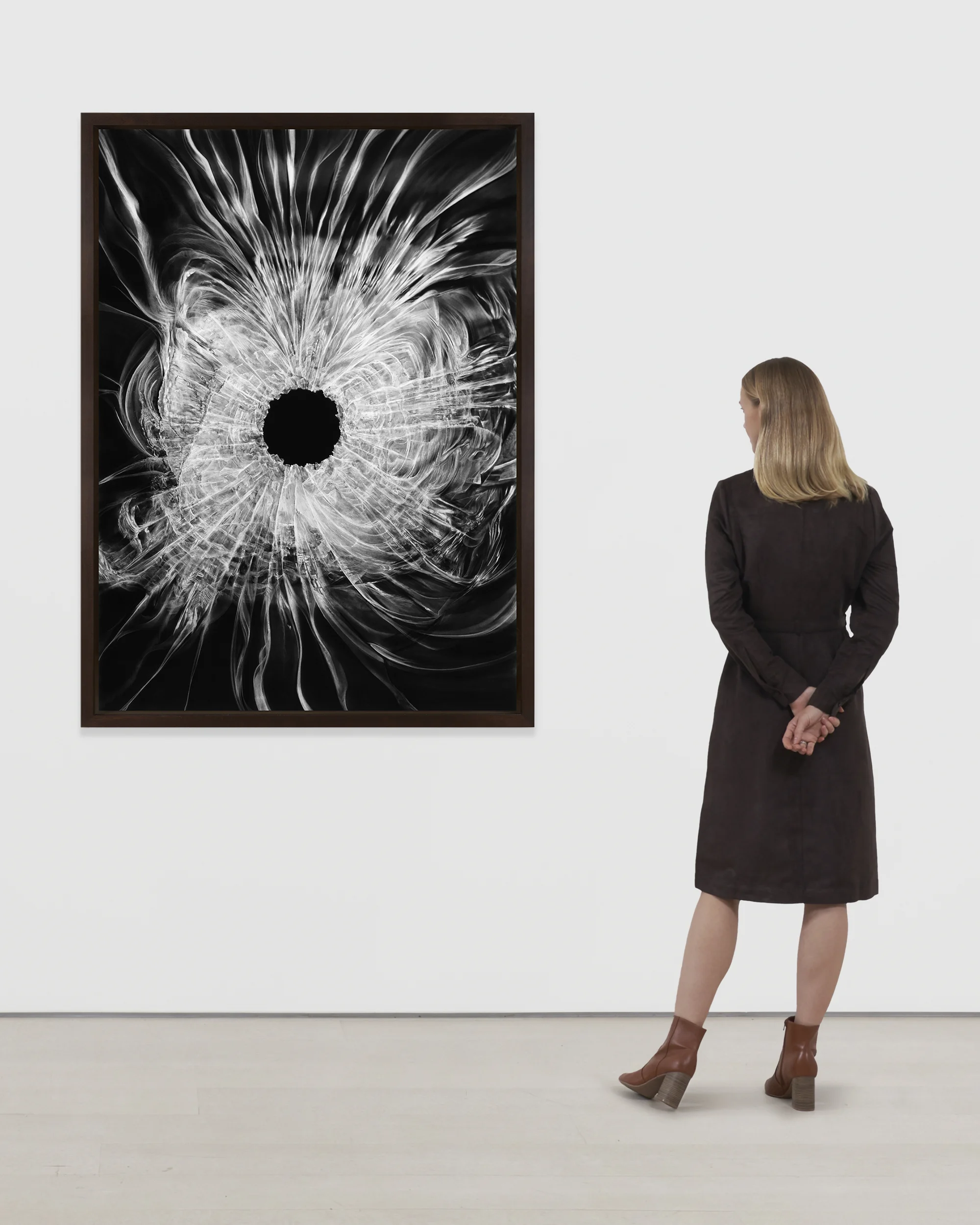 Untitled (Bullet Hole) by Robert Longo