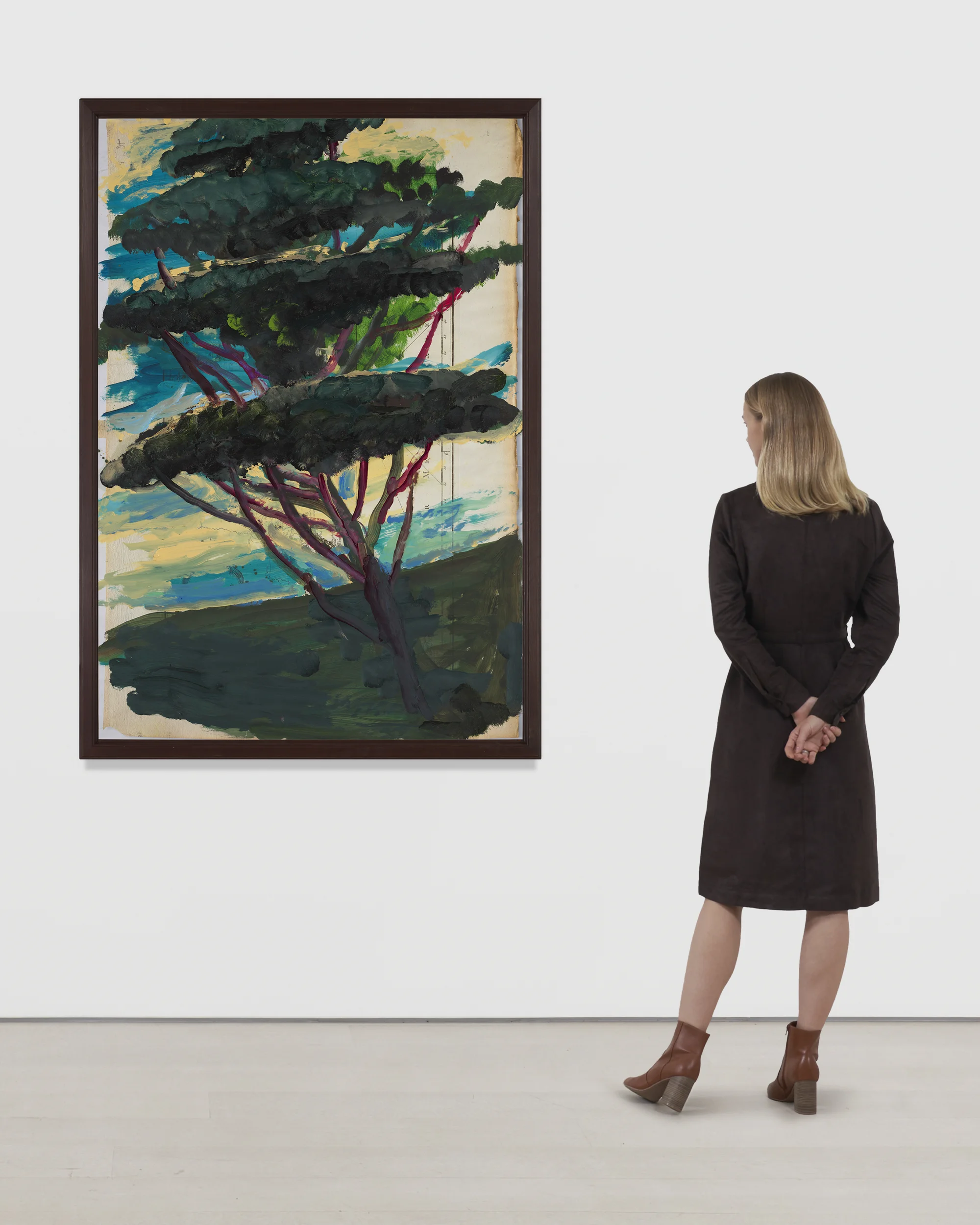 Portrait of Italy Through Its Trees Painting on Map XXIII by Julian Schnabel