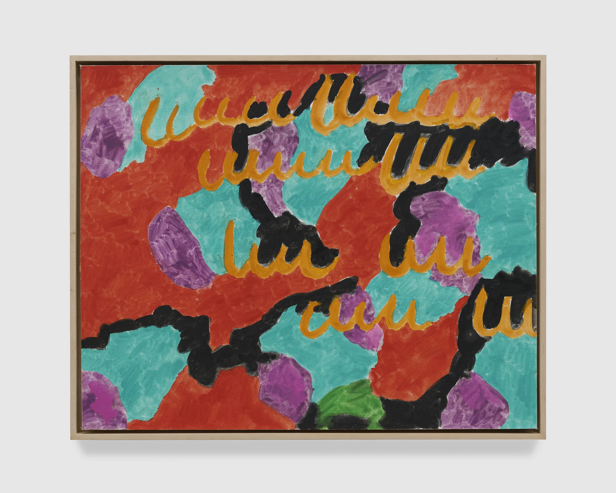 Untitled (Orange Squiggles) by Paul Thek