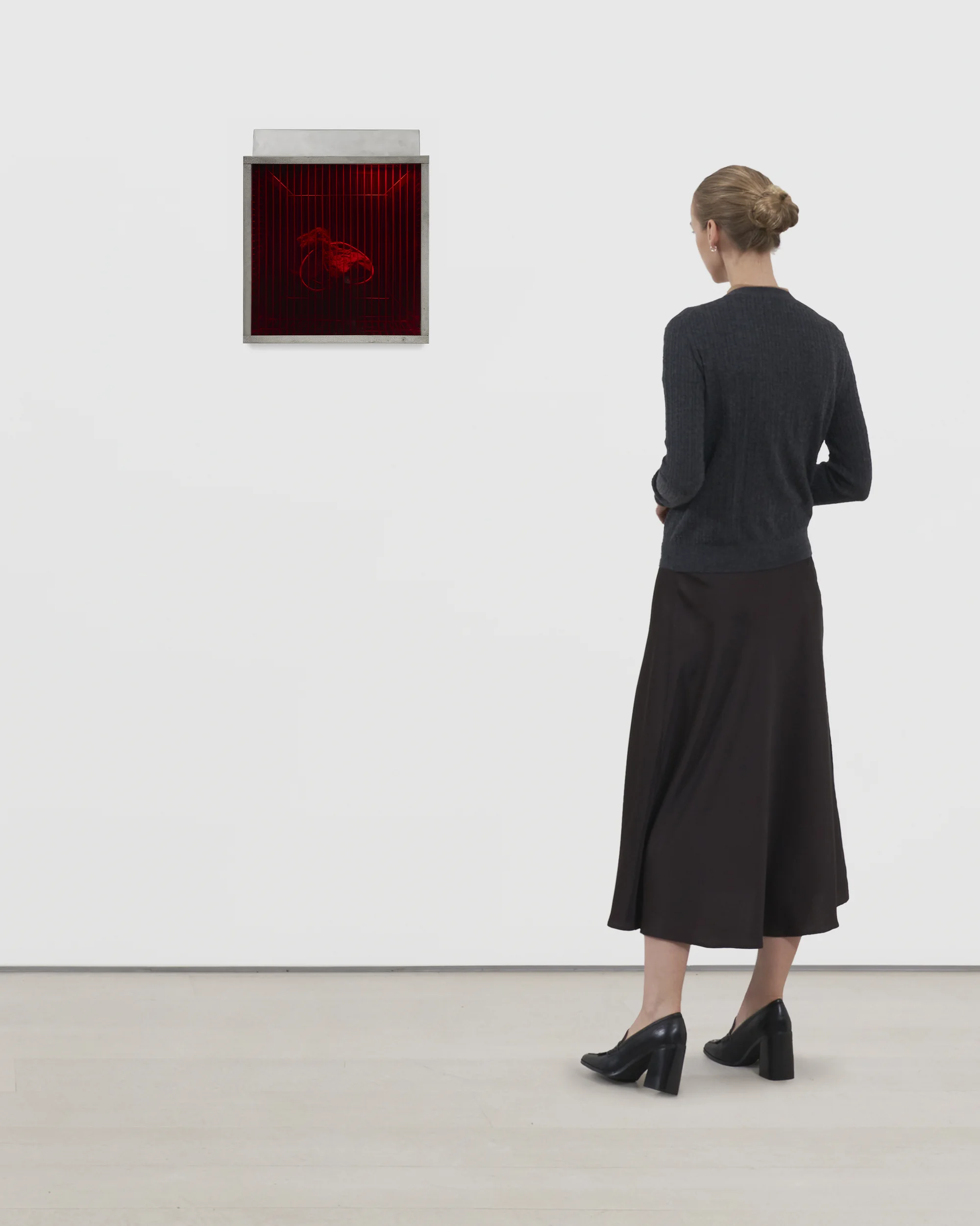 Red Shrine (from the series "Technological Reliquaries") by Paul Thek