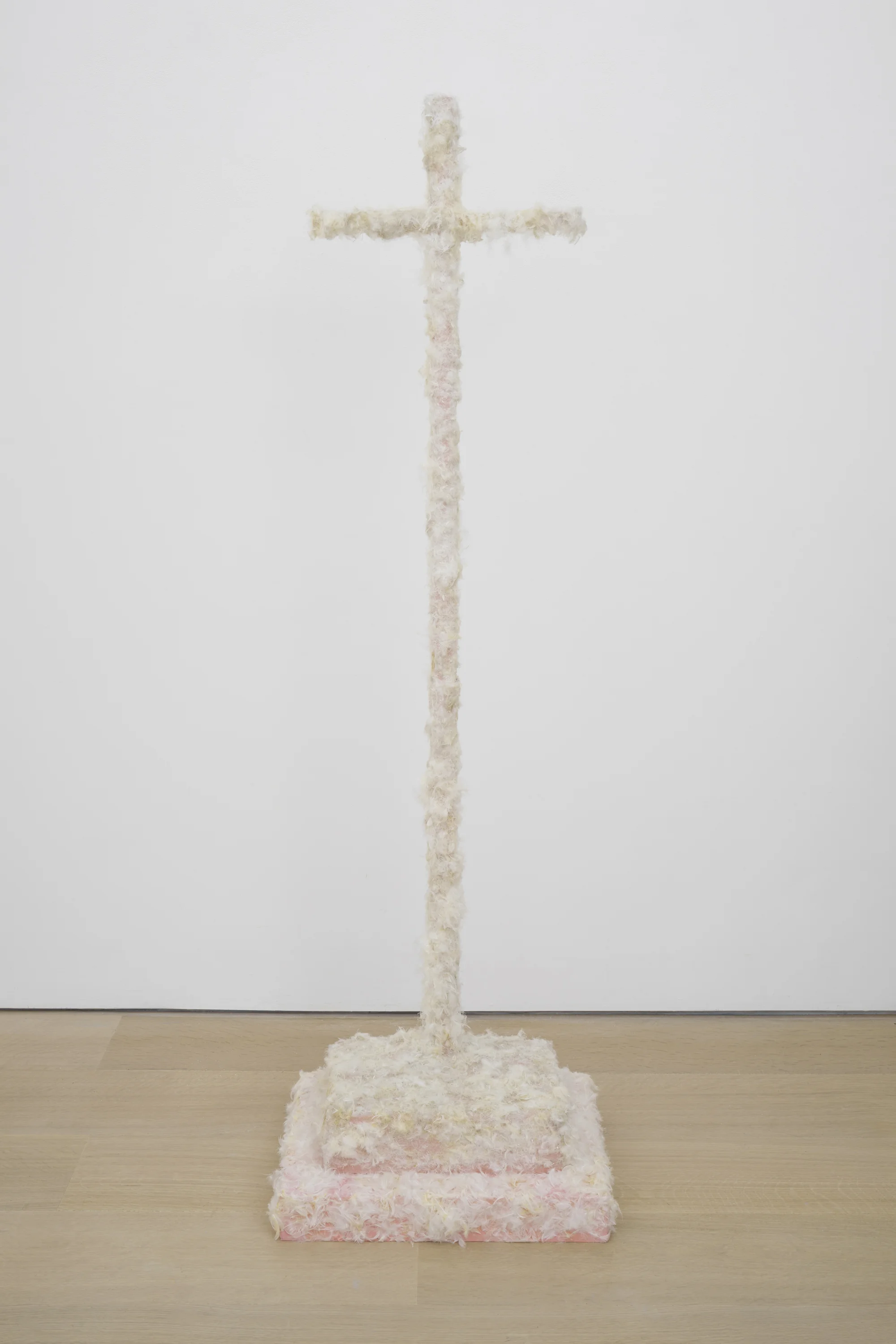 Untitled (Feather Cross) by Paul Thek