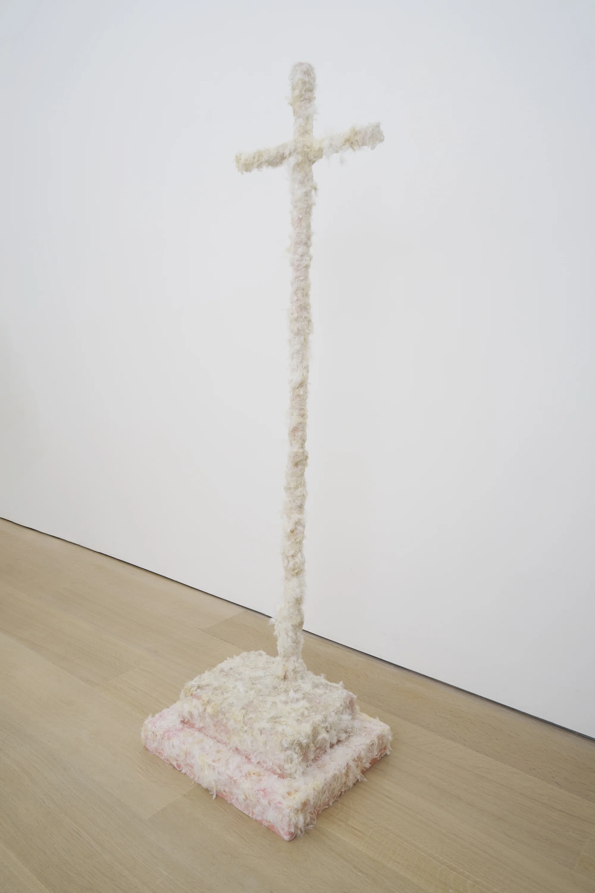 Untitled (Feather Cross) by Paul Thek