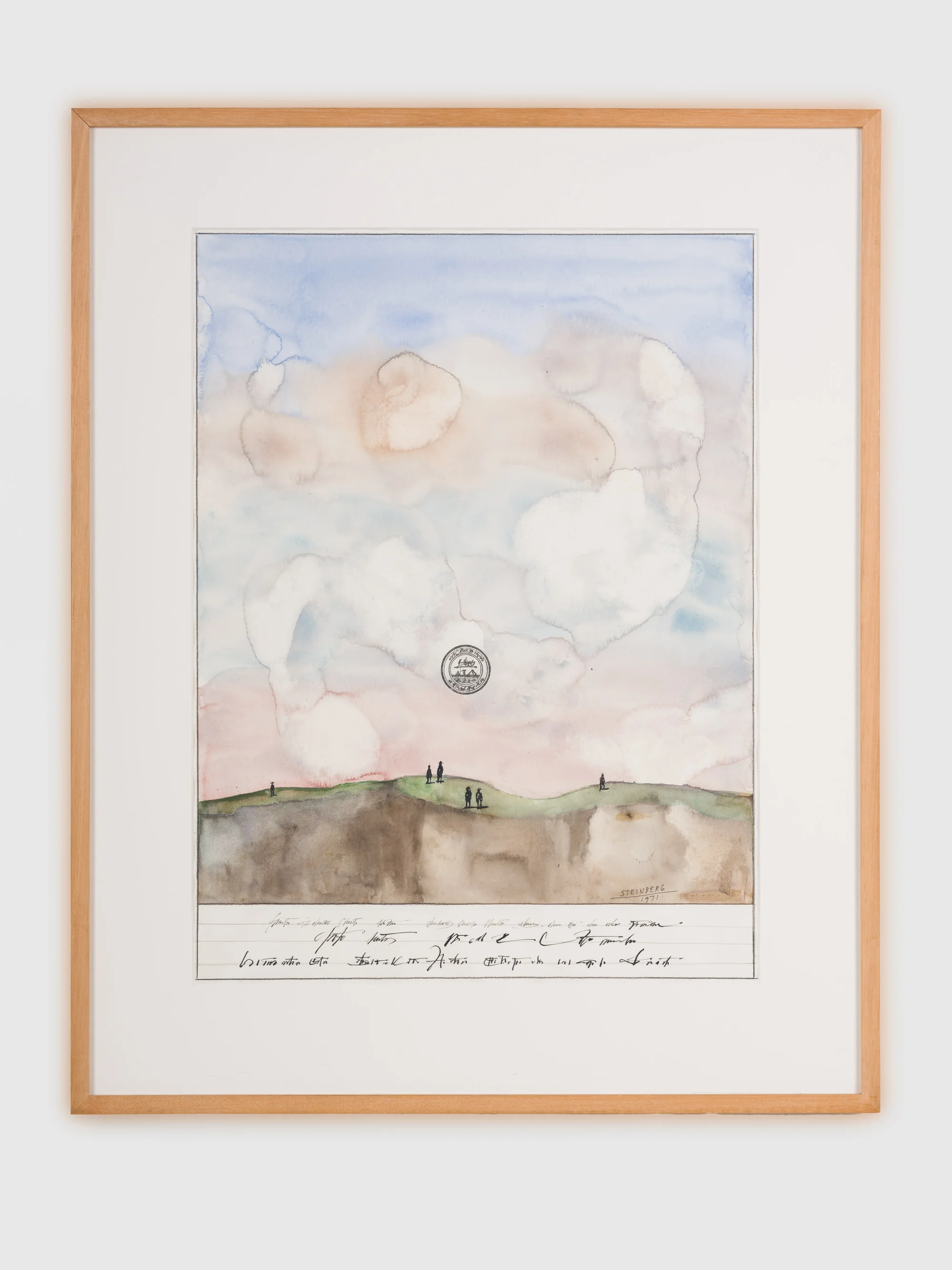 Mesa with Figures by Saul Steinberg