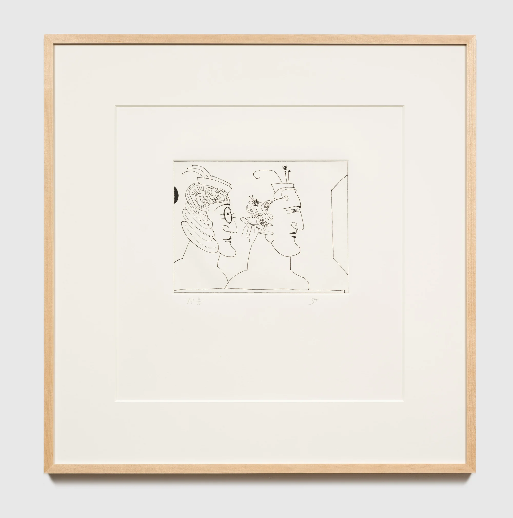 Two Women by Saul Steinberg