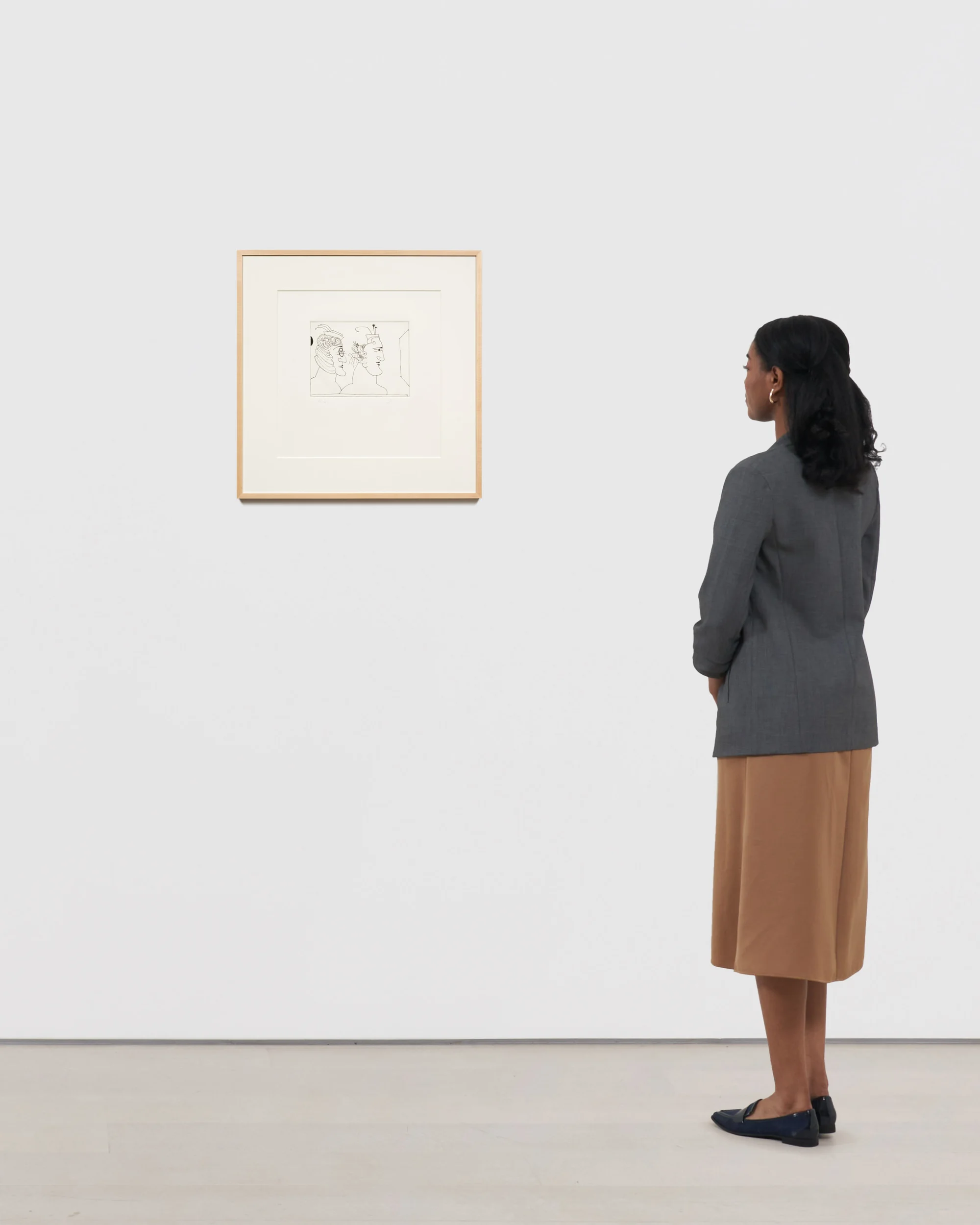 Two Women by Saul Steinberg