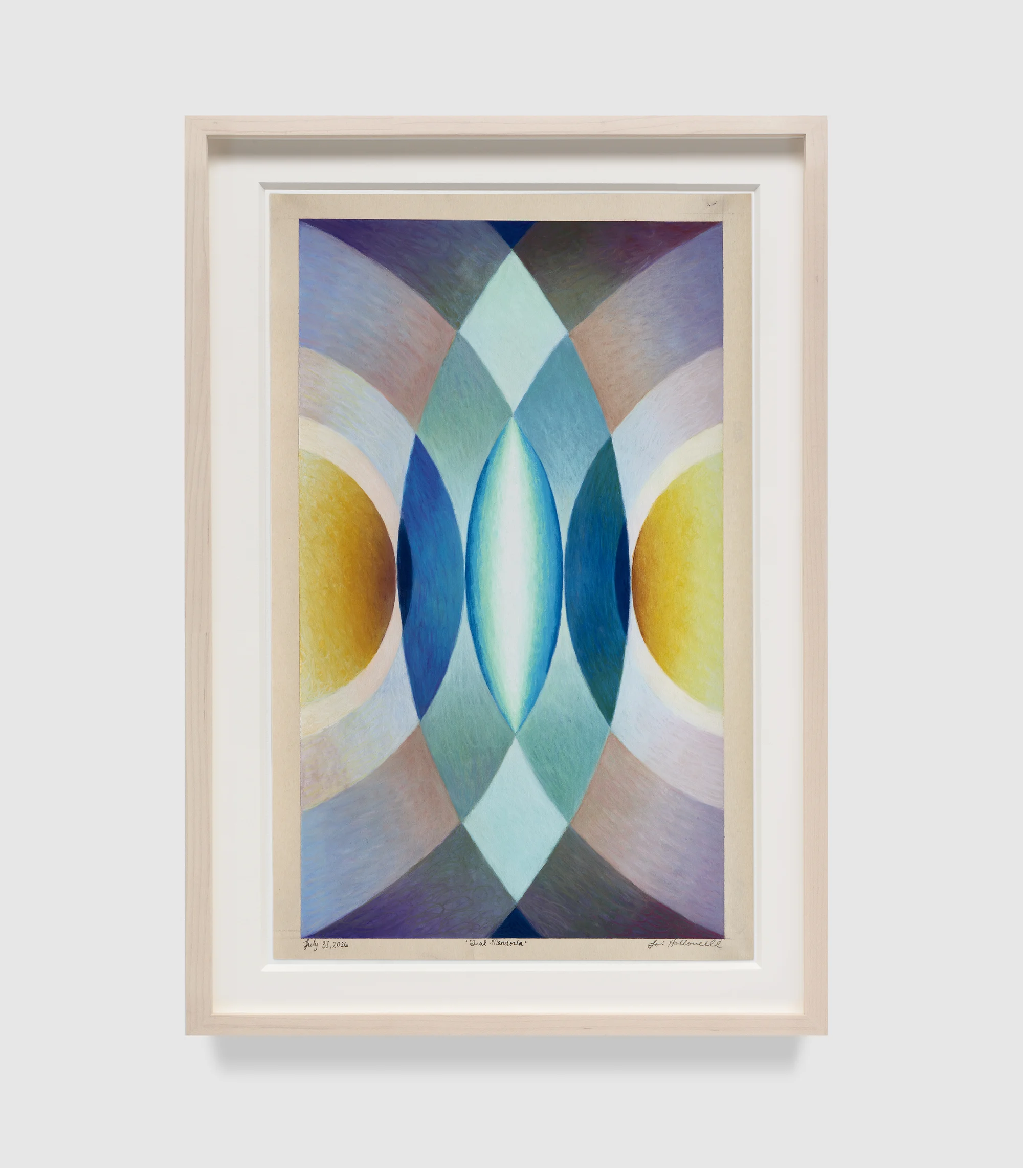 Teal Mandorla by Loie Hollowell