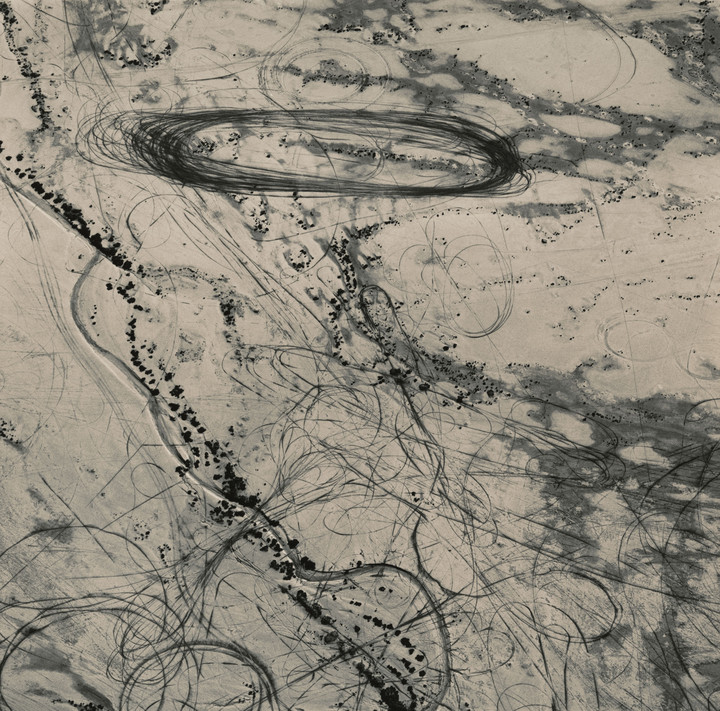 Emmet Gowin — Off Road Traffic Pattern along the Northwest Shore of the Great Salt Lake, Utah
