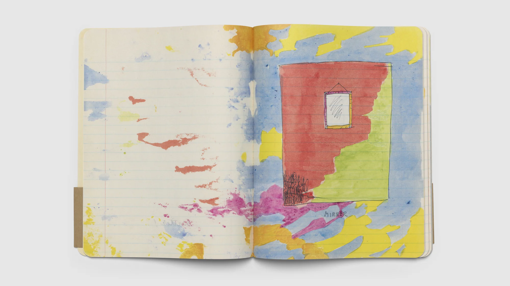 Interior spread of Notebook #41, 1977 by Paul Thek