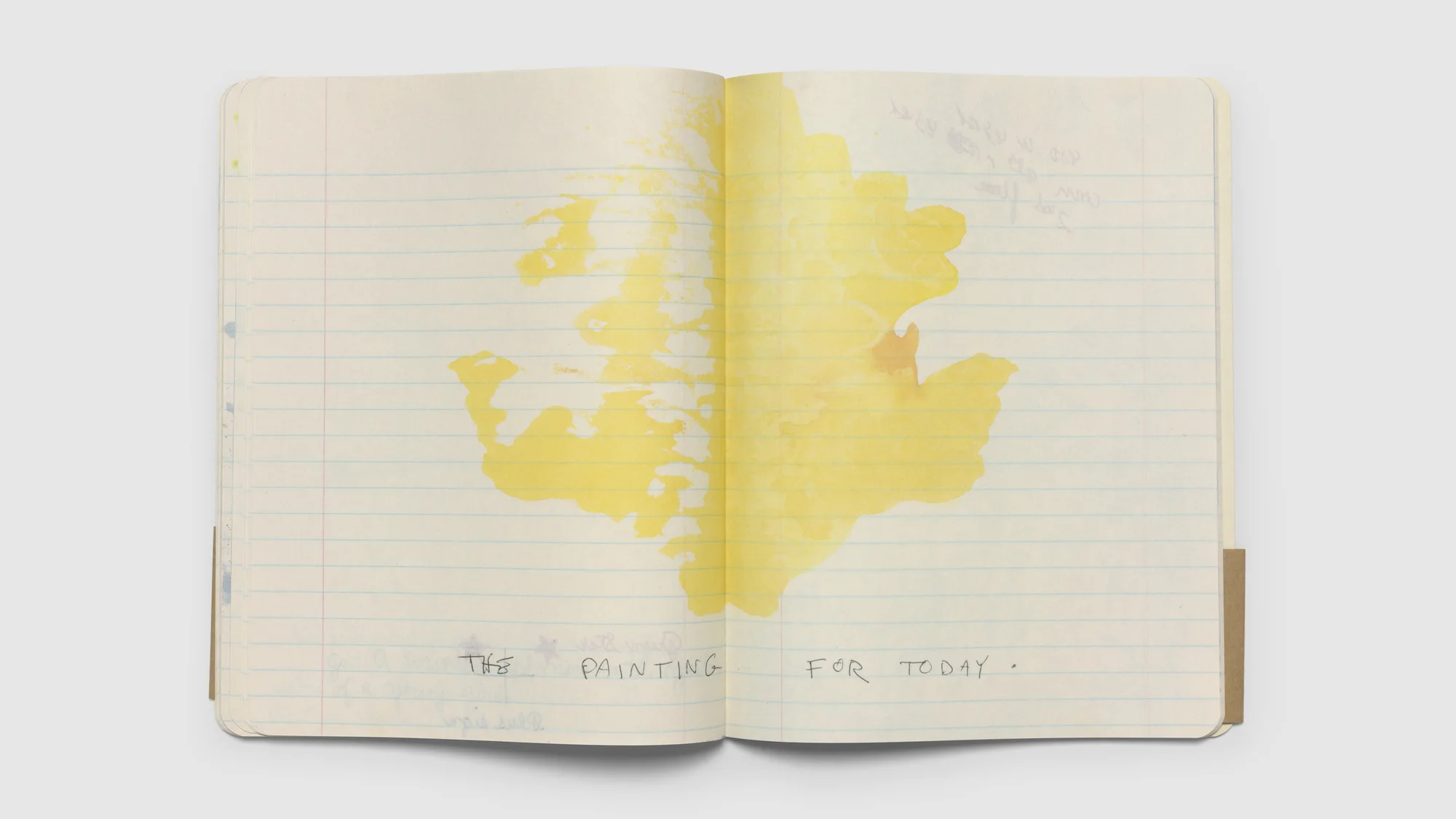 Interior spread of Notebook #41, 1977 by Paul Thek
