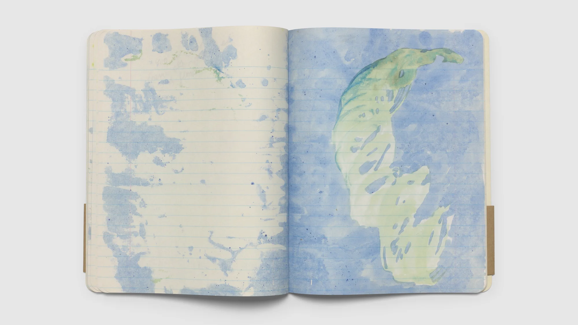 Interior spread of Notebook #41, 1977 by Paul Thek