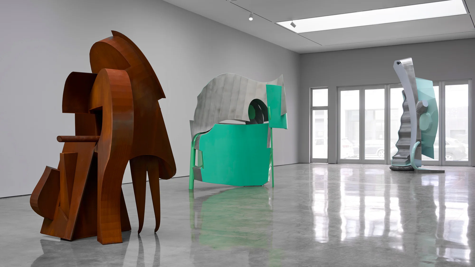 Installation view of She Said She Said by Arlene Shechet