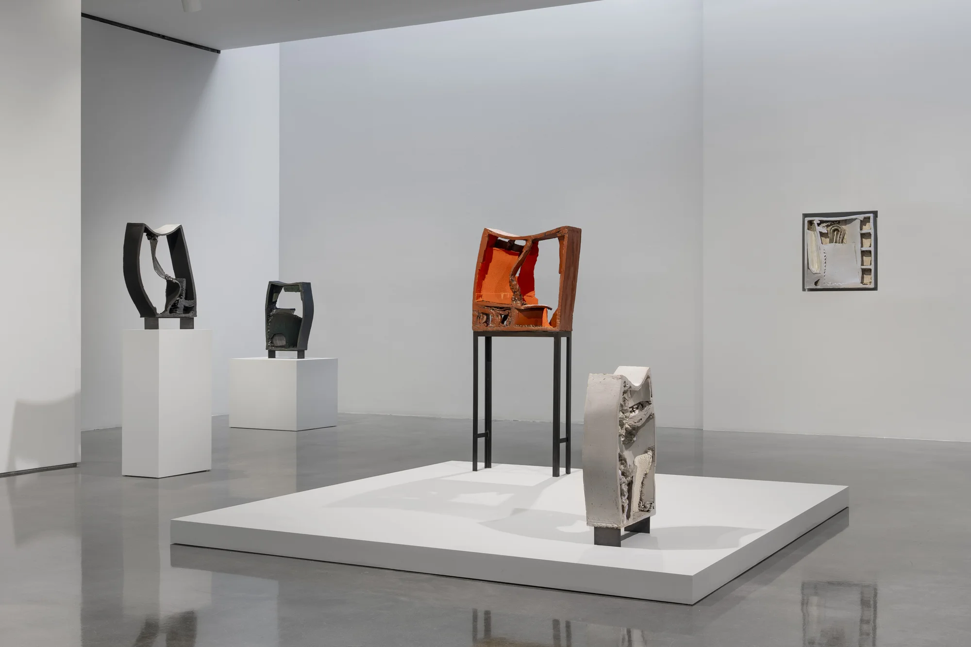 Installation view of She Said She Said by Arlene Shechet