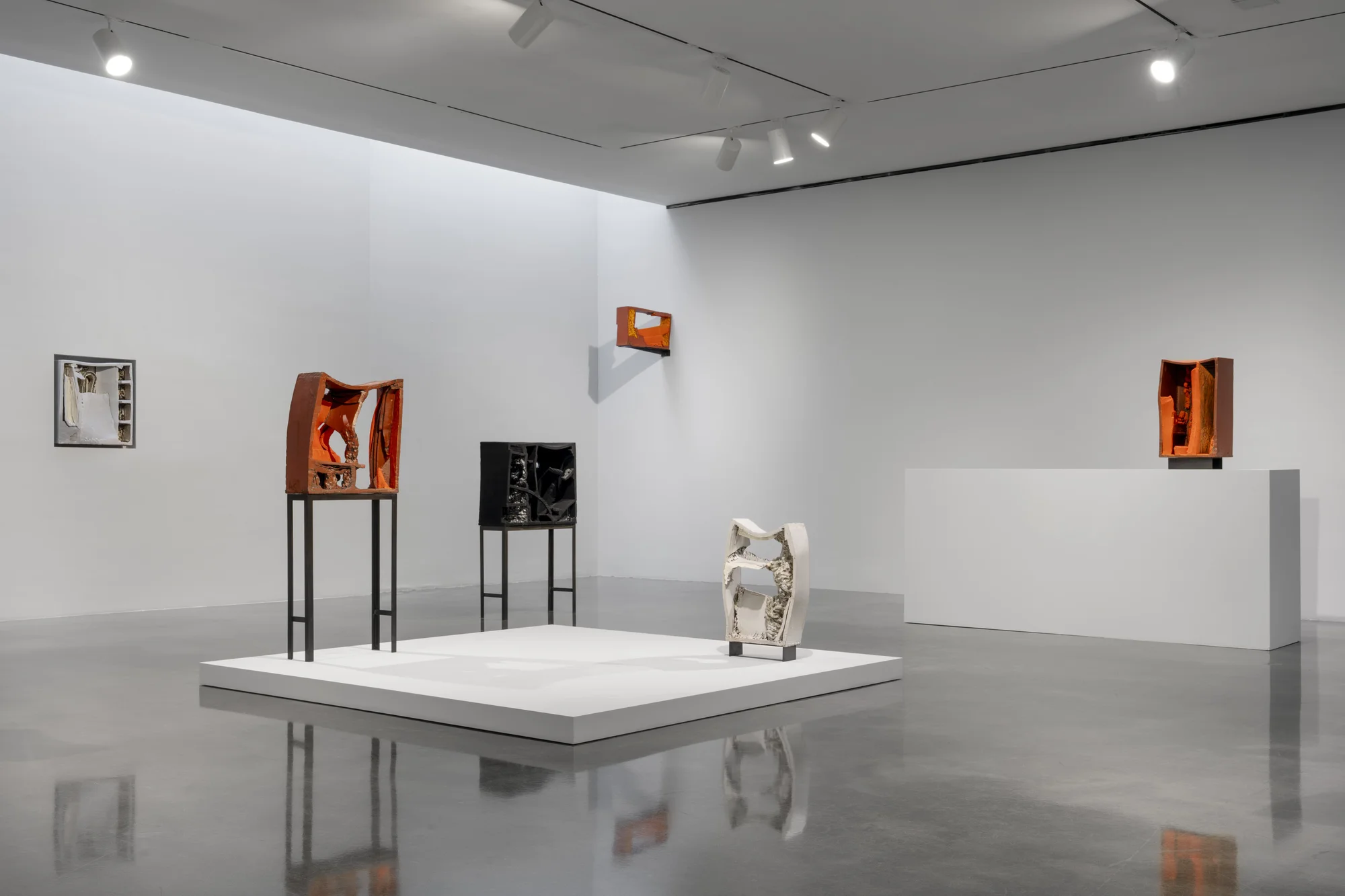 Installation view of She Said She Said by Arlene Shechet