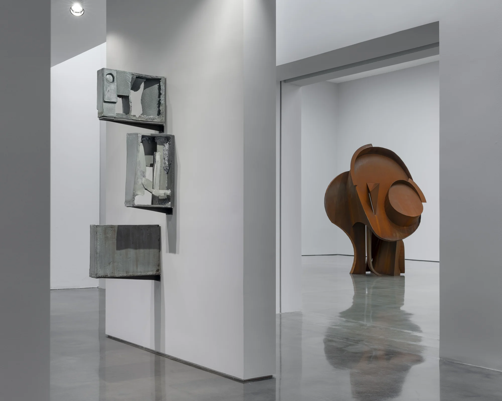 Installation view of She Said She Said by Arlene Shechet