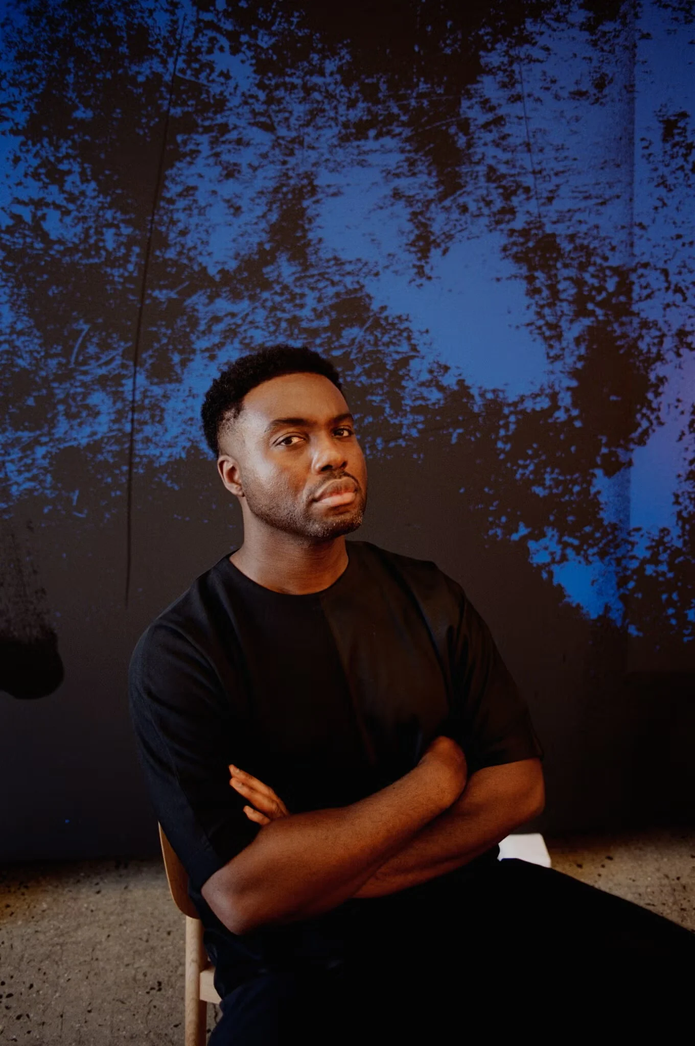 Portrait of Adam Pendleton by Clifford Prince King for The New York Times