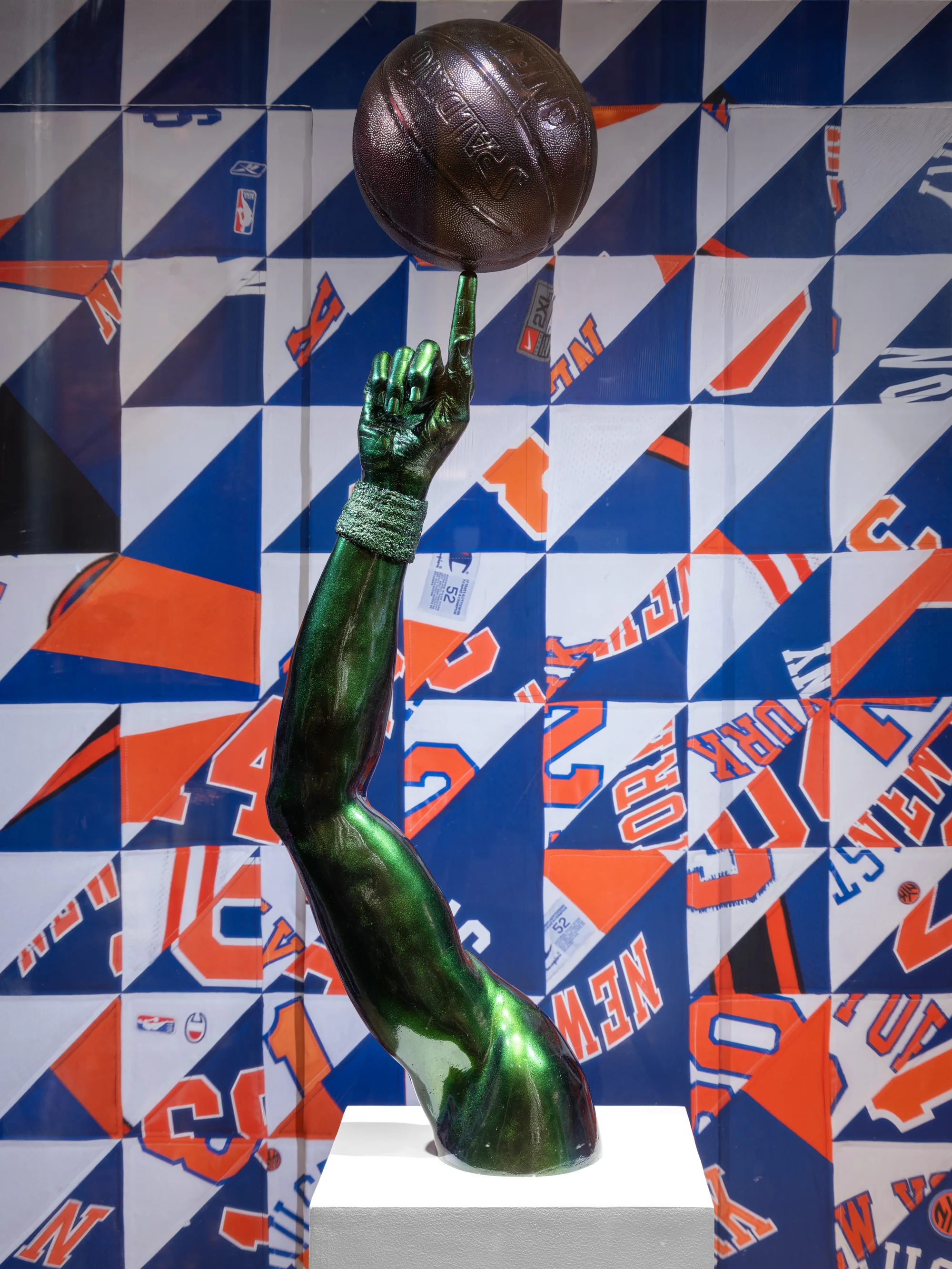 Installation view of Hank Willis Thomas at Rockefeller Center