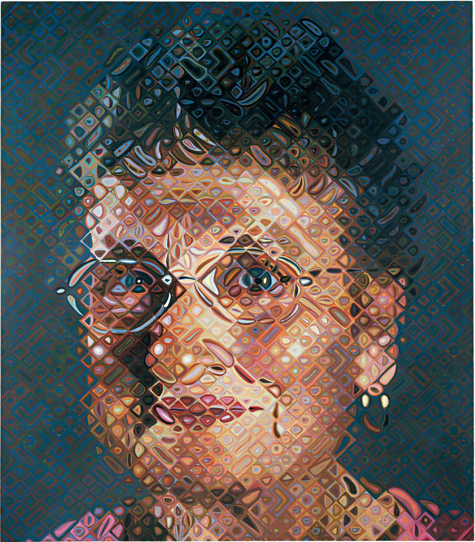 Self-portrait (tapestry), Chuck Close : Auction Prices & Indices: LiveArt