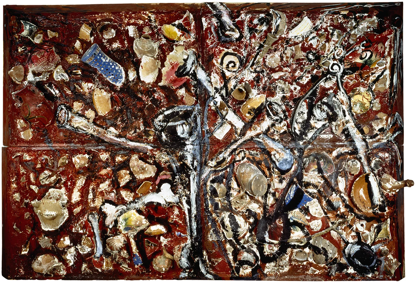 Julian Schnabel, Bones and Trumpets Rubbing Up Against Each Other Towards Infinity