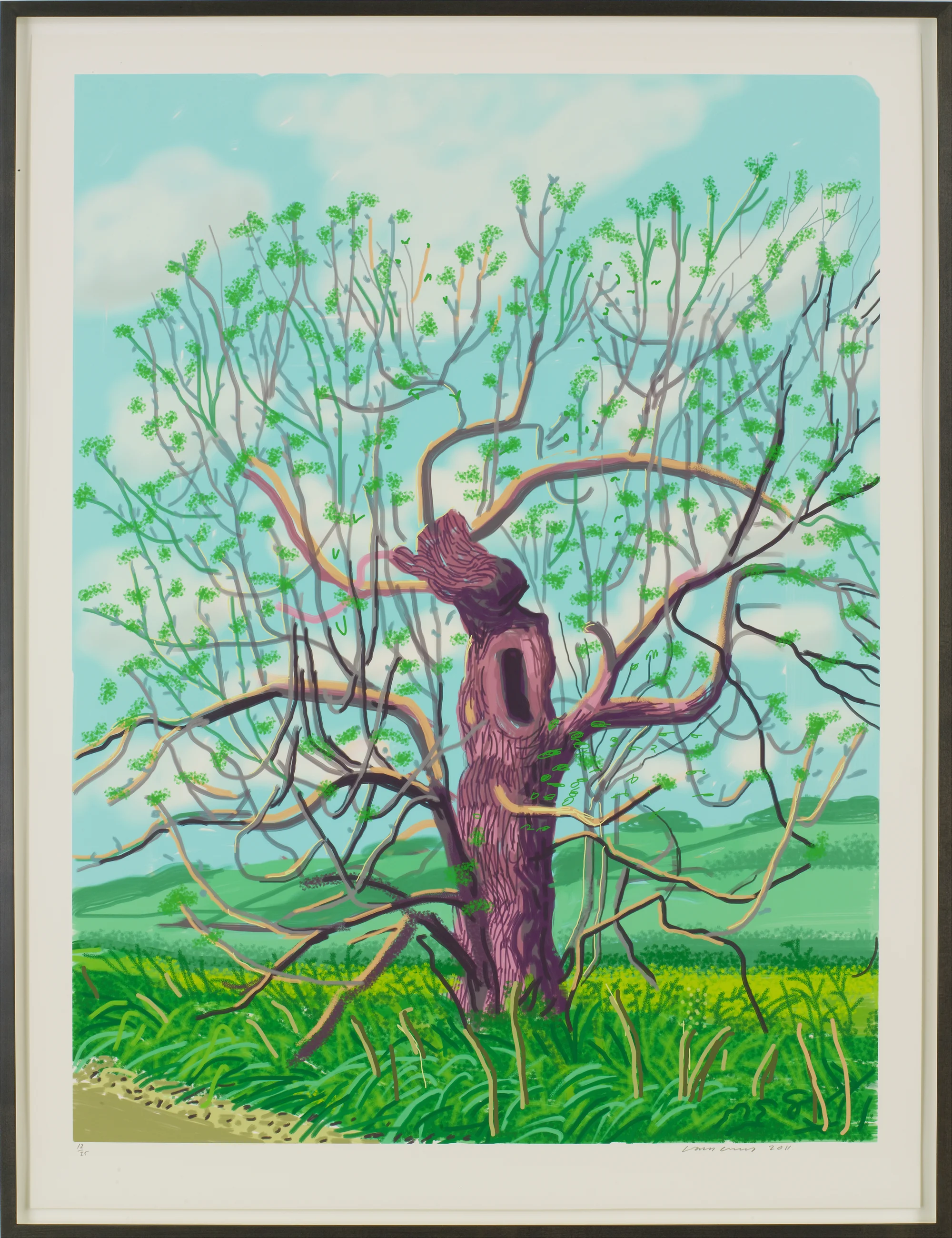 The Arrival of Spring in Woldgate, East Yorkshire in 2011 (twenty eleven) - 18 May by David Hockney