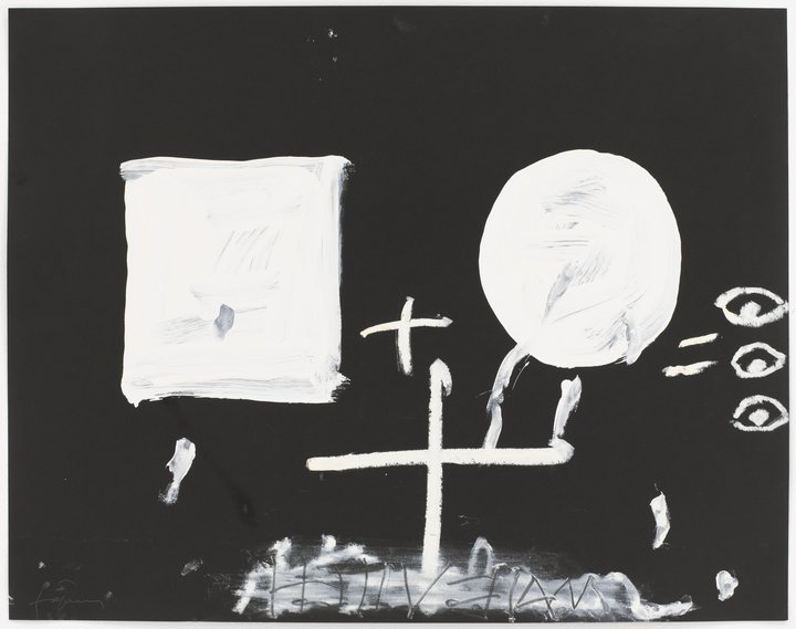 Antoni Tàpies — Blanc sobre negre II