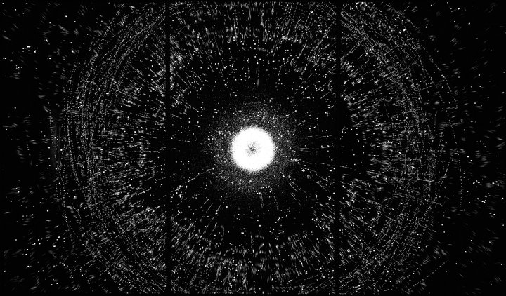 Leo Villareal — Particle Field (Triptych)