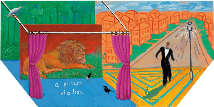 David Hockney — A Picture of a Lion