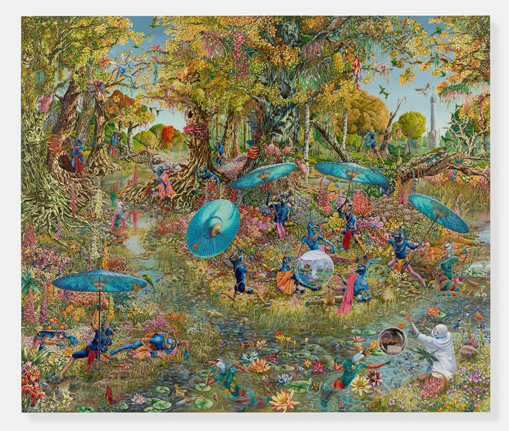 Raqib Shaw — From Narcissus to Icarus (After Déjeuner sur l’herbe)