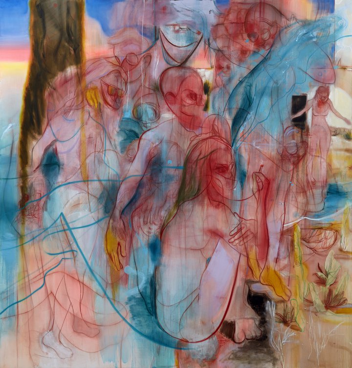 Nigel Cooke — Sunset Bathers