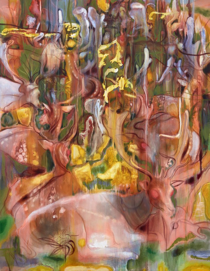 Nigel Cooke — Deer in Fall