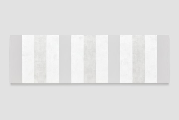 Mary Corse — Untitled (White Multiband, Beveled)