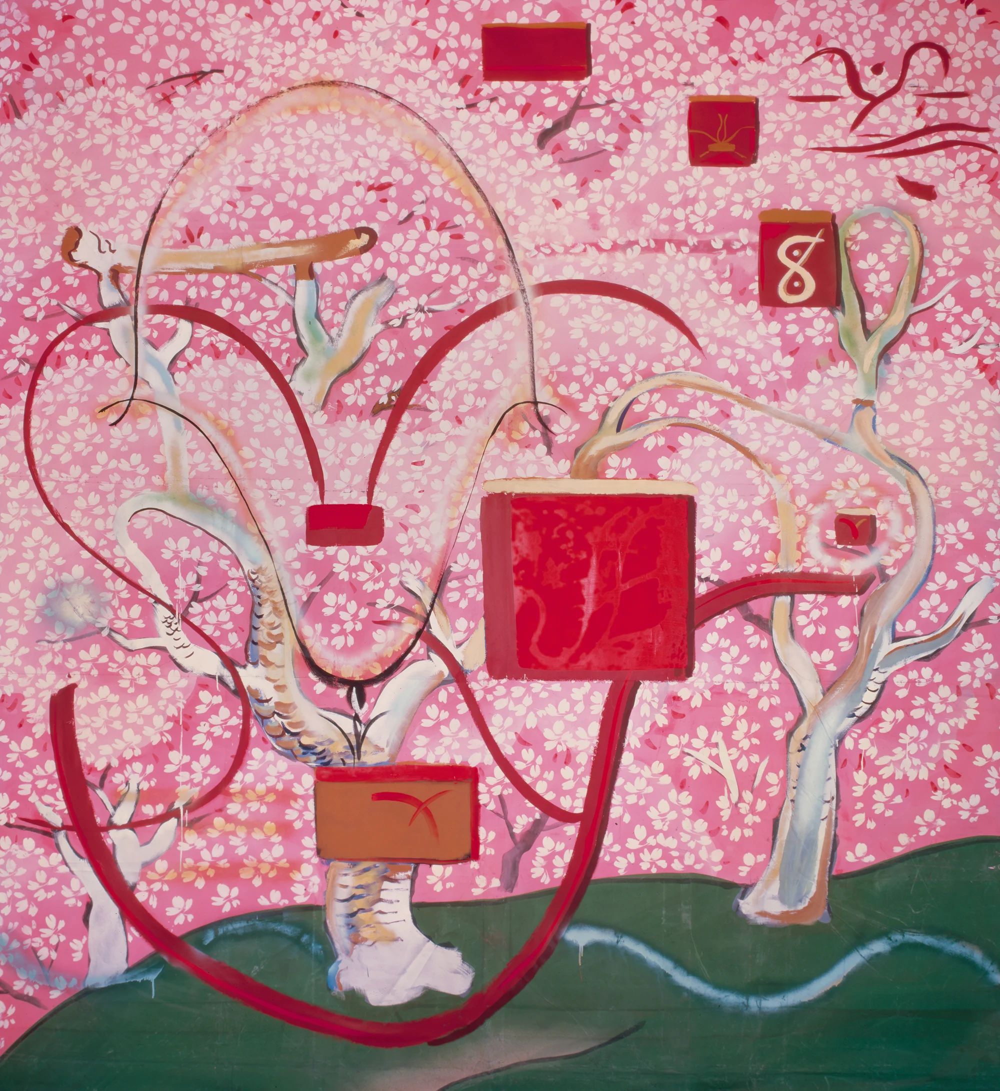 Rebirth III (The Red Box) by Julian Schnabel