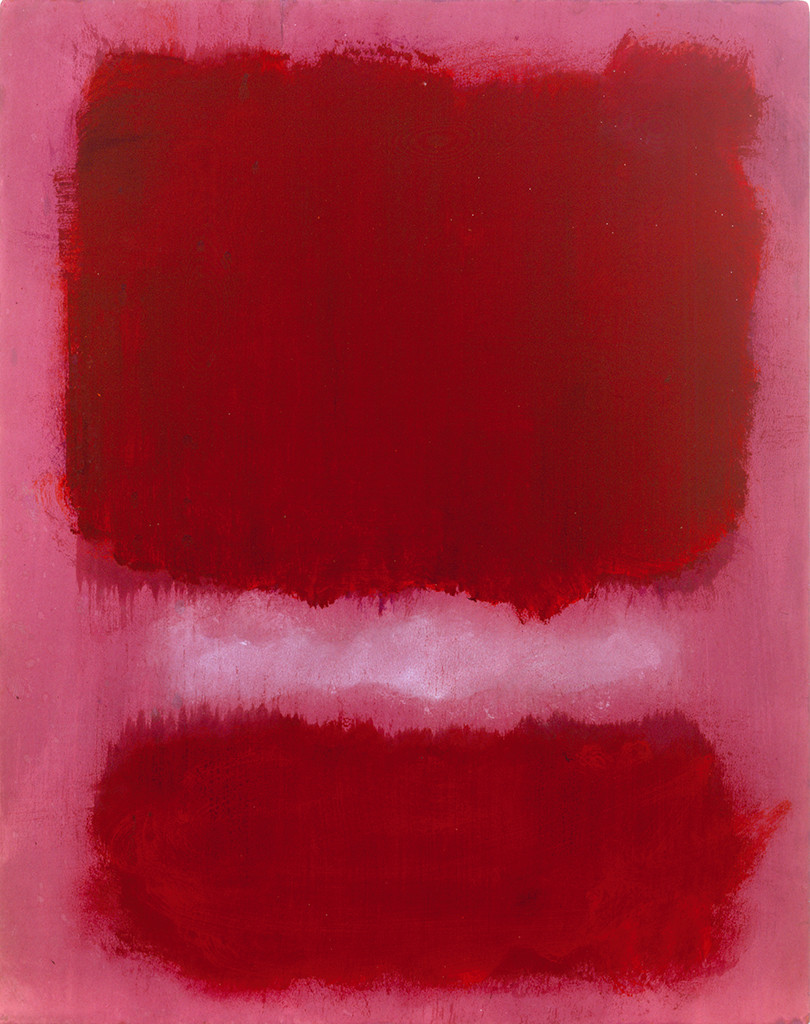 Mark Rothko's 'No. 46, 1957' is on display at the opening of the exhibition  'Keys to a Passion' at the Louis Vuitton Foundation in Paris, France,  Monday, March 30, 2015. The exhibition