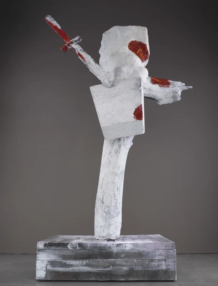 Julian Schnabel — Self-Portrait as a Blind Swordsman Searching for Louise