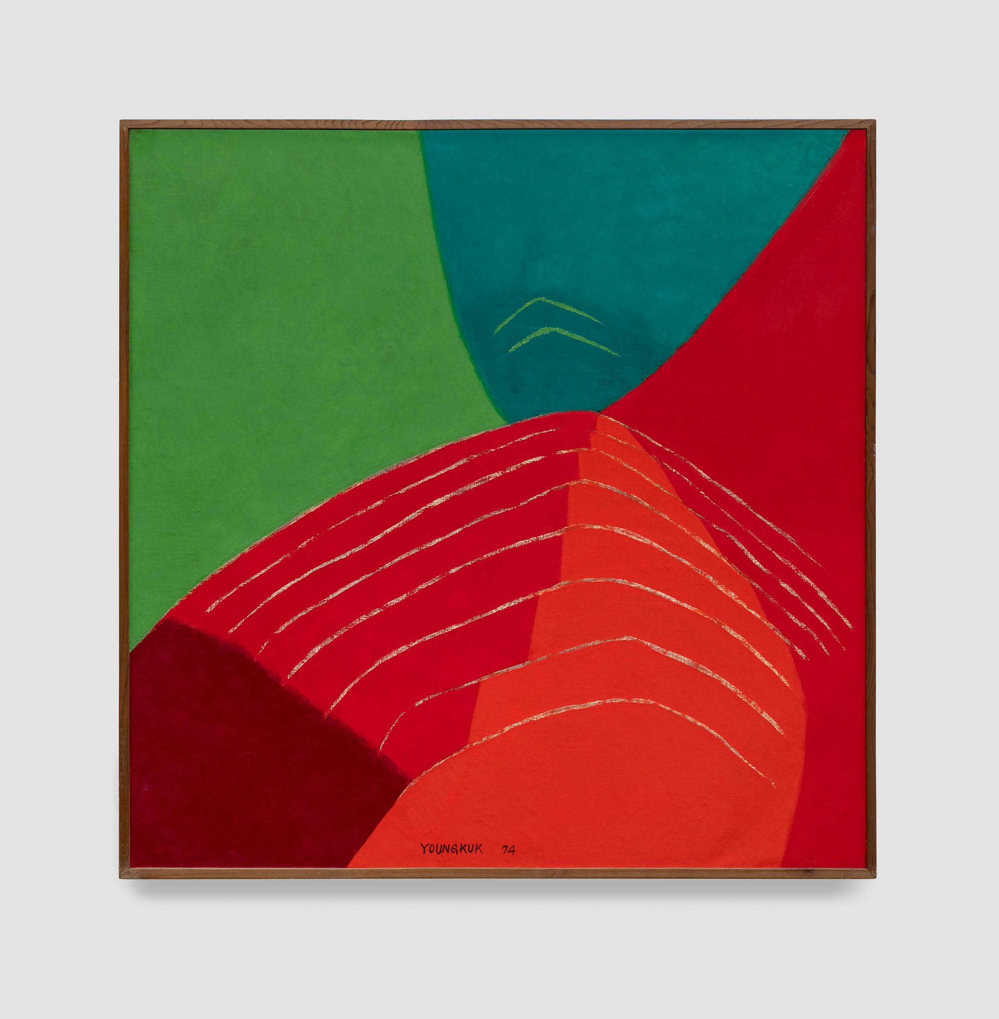 Yoo Youngkuk, Work, 1974 oil on canvas, 106 cm × 106 cm