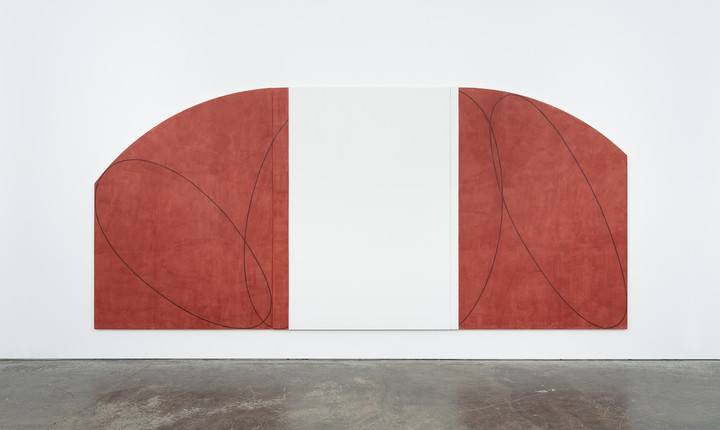 Robert Mangold — Red/White Zone Painting II