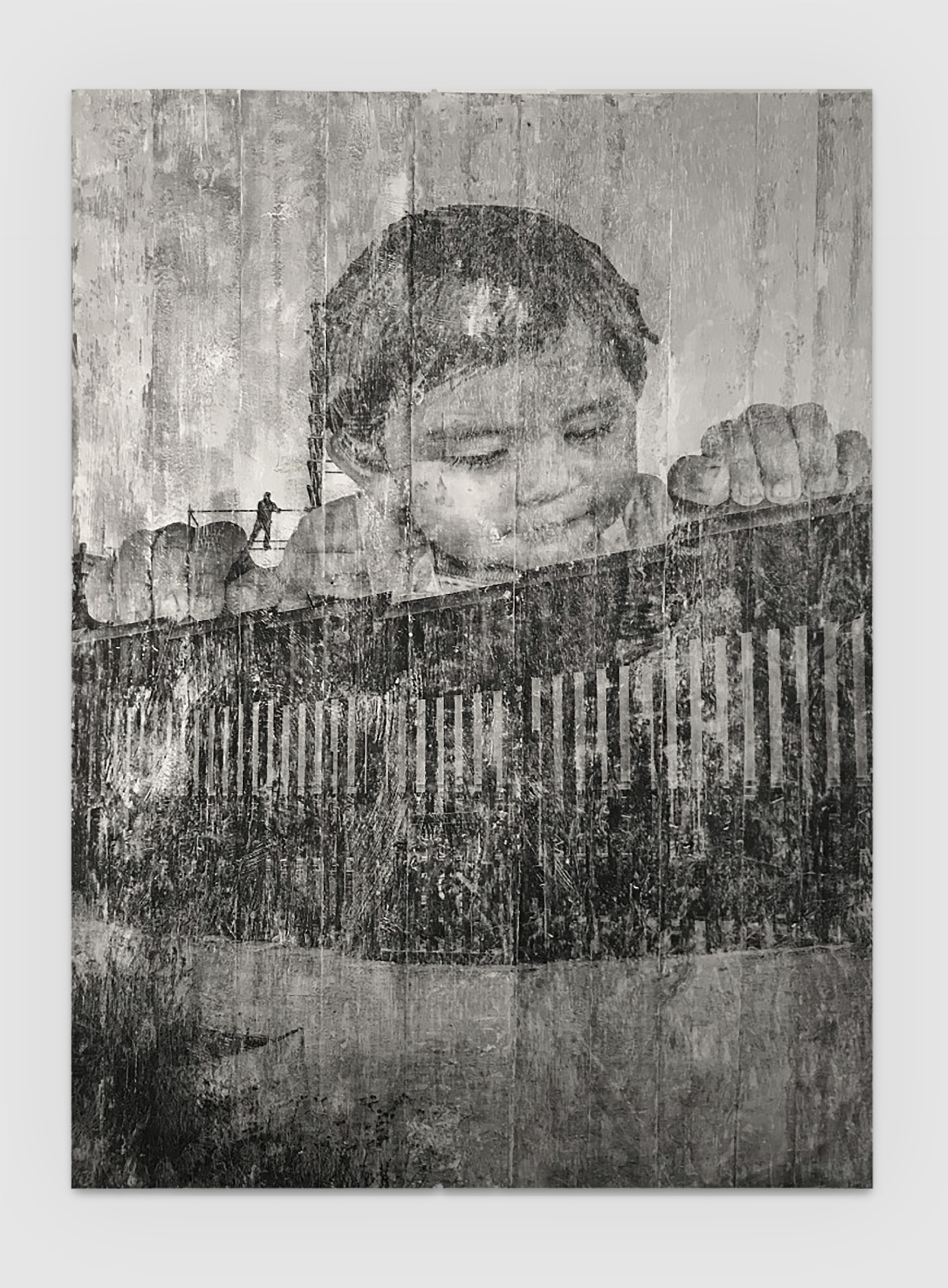 GIANTS, Kikito, September 6, 2017, 7.01 pm, Tecate, Mexico - U.S.A., by JR JR