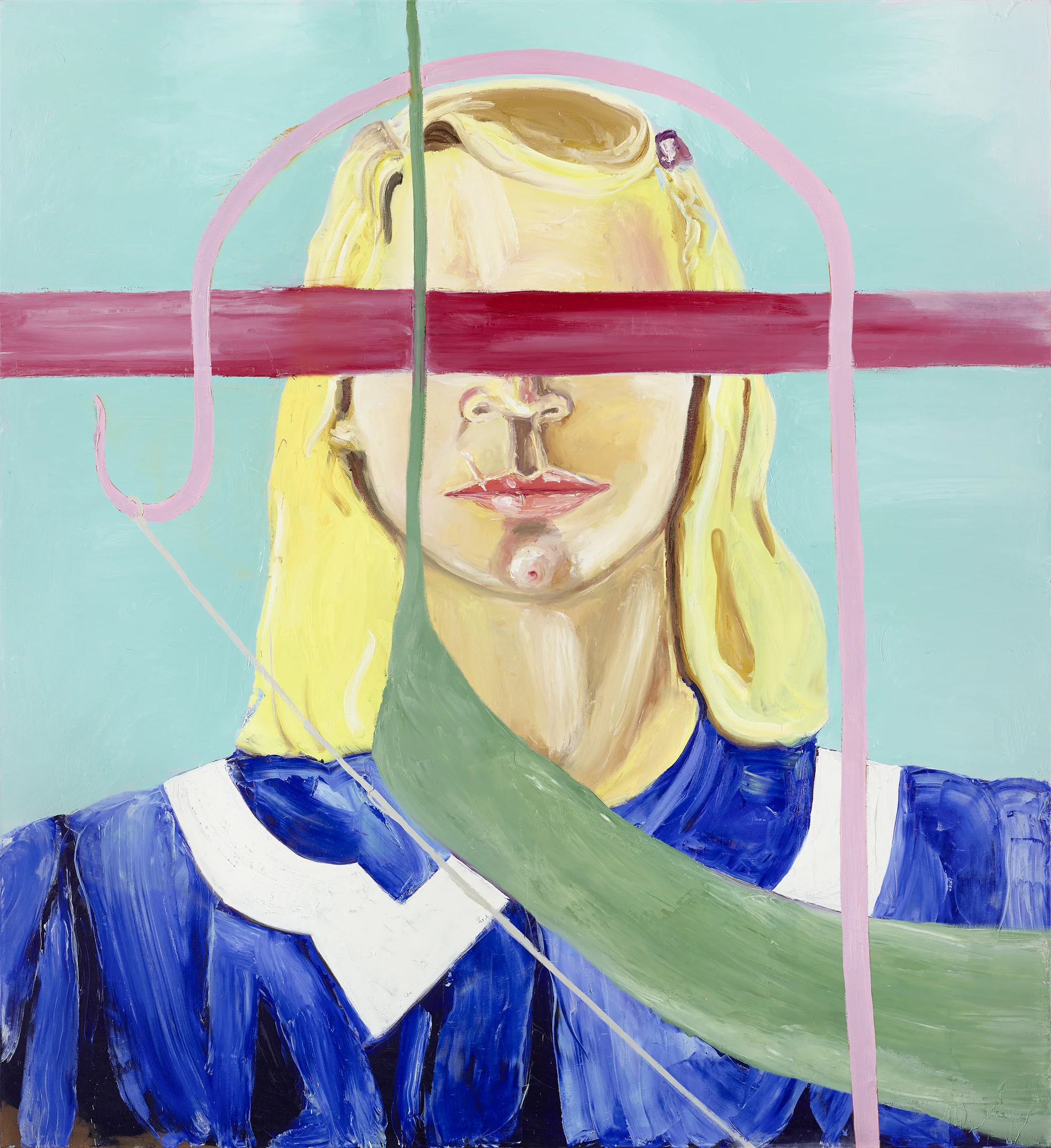 Big Girl Painting by Julian Schnabel