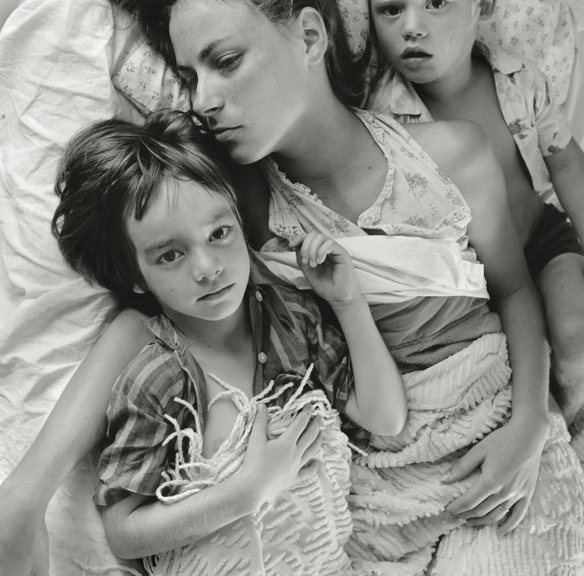 Nancy, Edith, and Dwayne, Danville, Virginia by Emmet Gowin